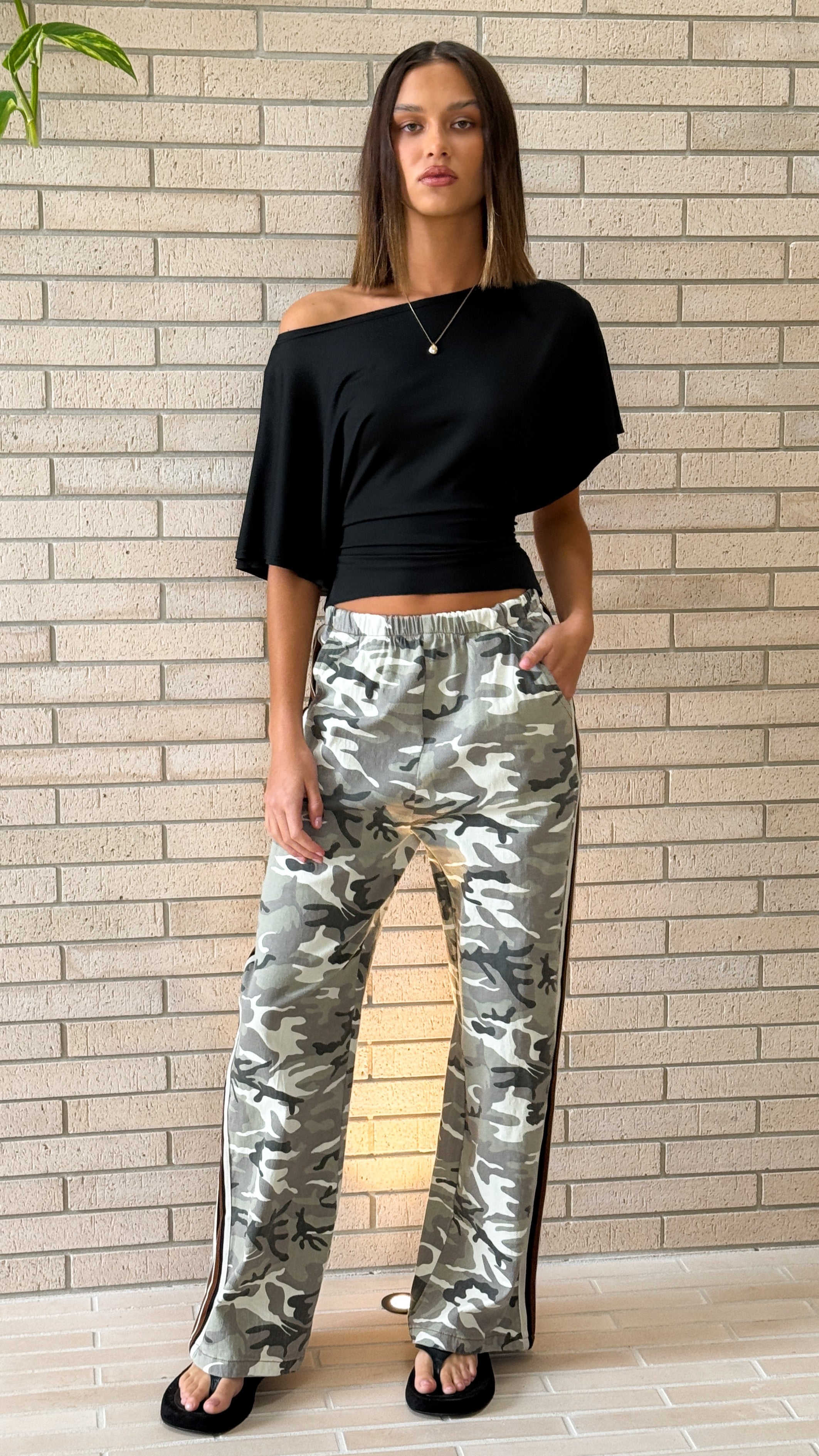 Vox Pants - Camo and Choc Stripe - Billy J