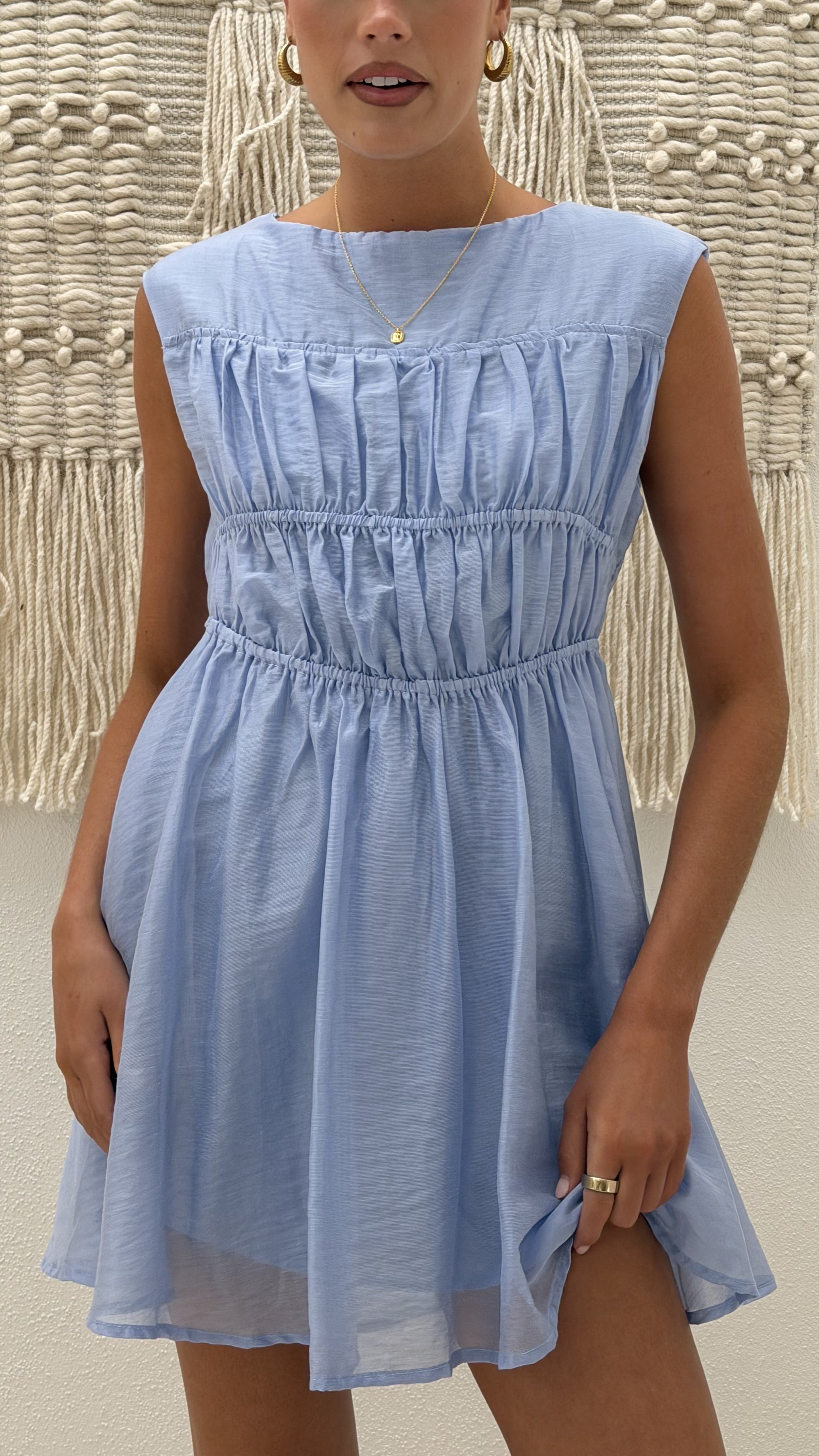 Masha Mini Dress - Blue - Billy J