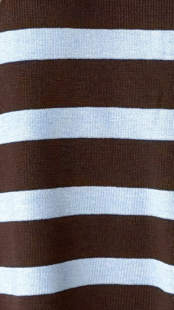Jaeden Long Sleeve Top & Shorts Set - Blue/Chocolate Stripe - Billy J
