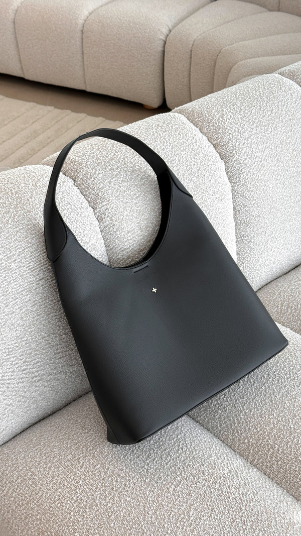 Duke Hobo Bag - Black PU - Billy J