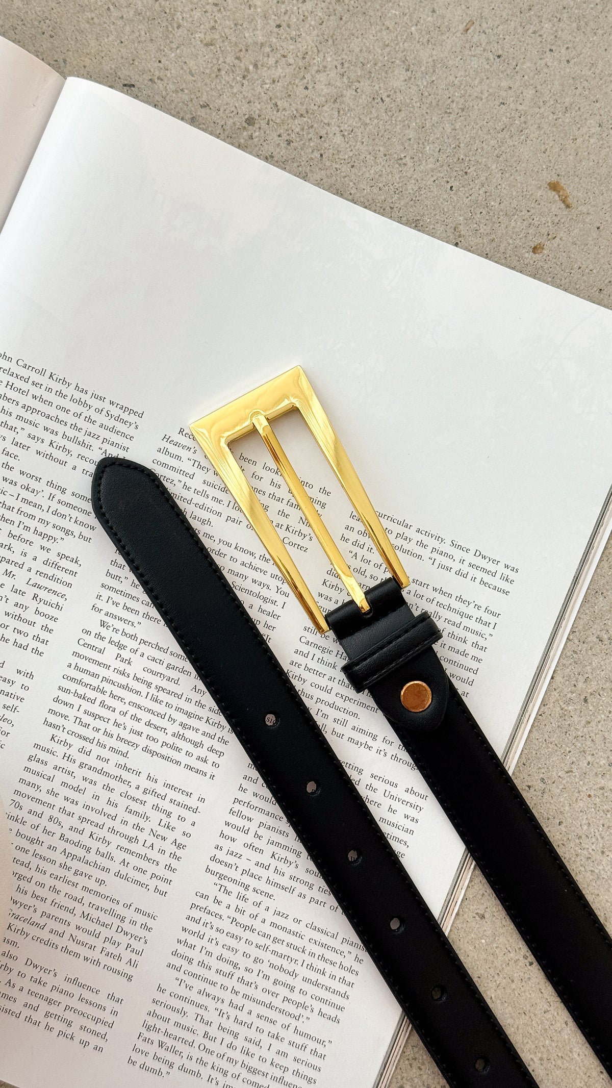 Stacey Belt - Black / Gold - Billy J