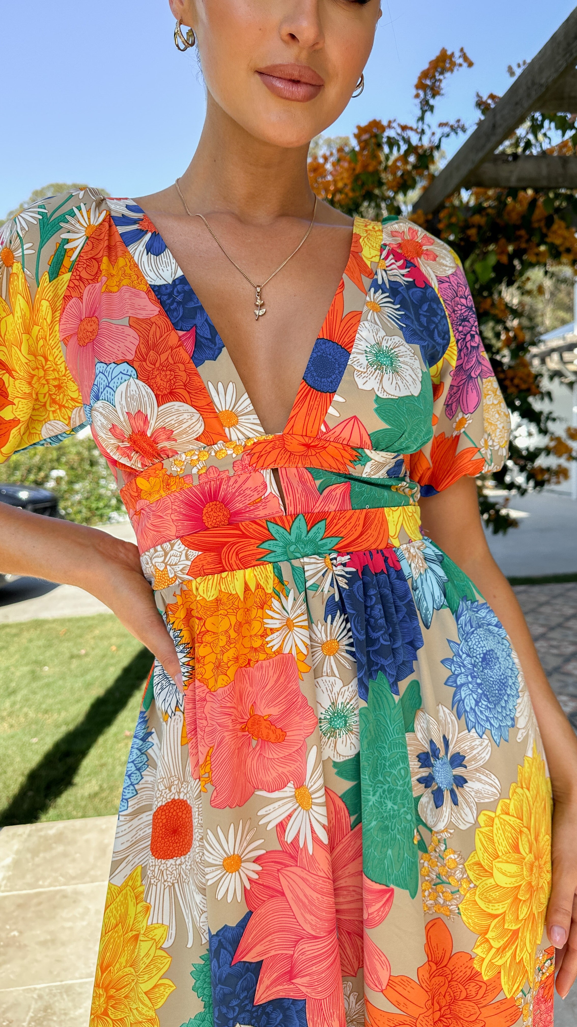 Baker Maxi Dress - Multi Floral - Billy J