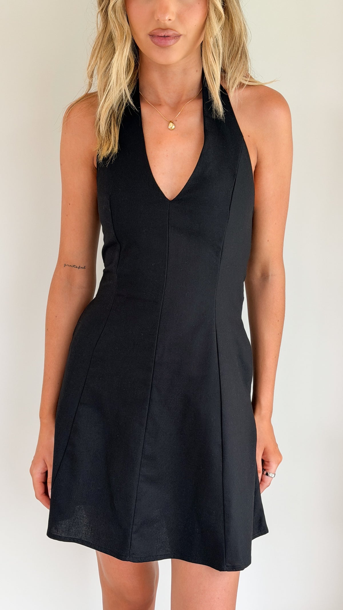 Ariella Mini Dress - Black - Billy J