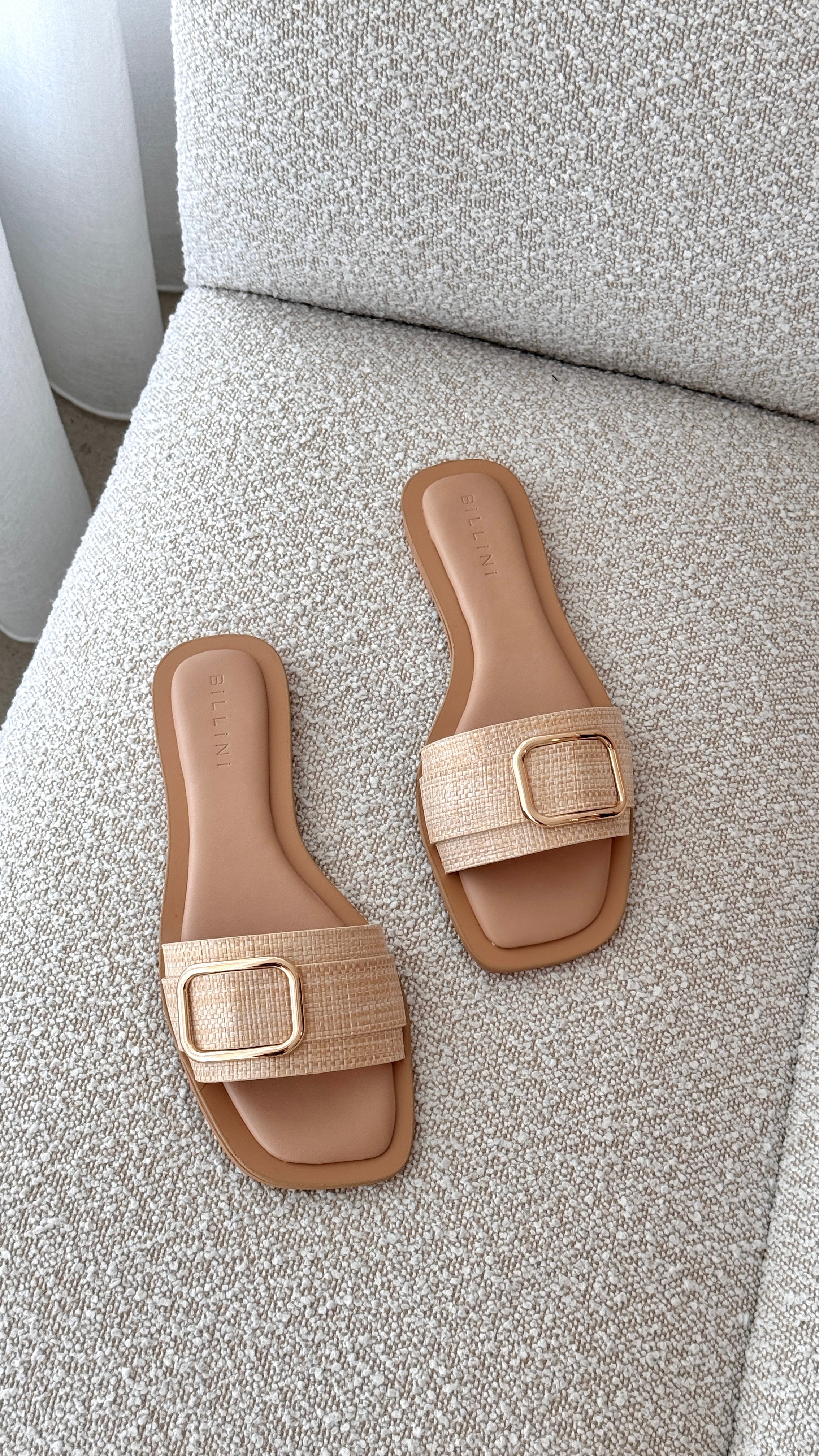Ravielle Slide - Natural Raffia - Billy J
