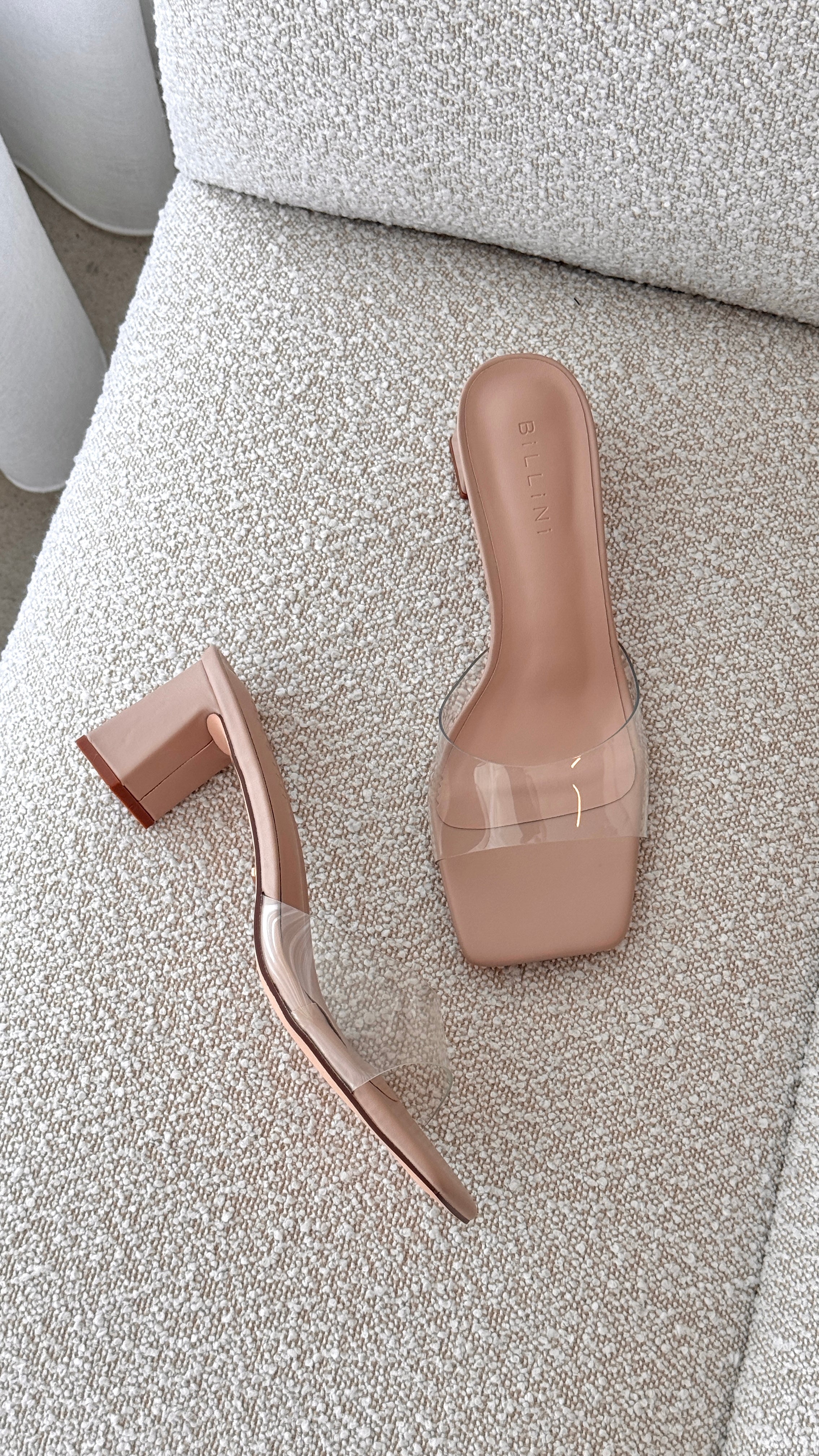 Finbar Heel - Clear / Nude - Billy J