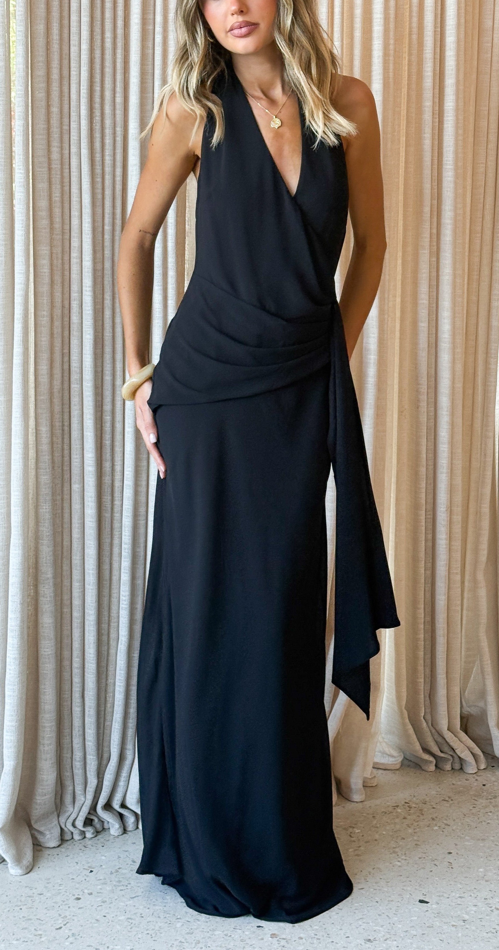 Ella Maxi Dress - Black - Billy J