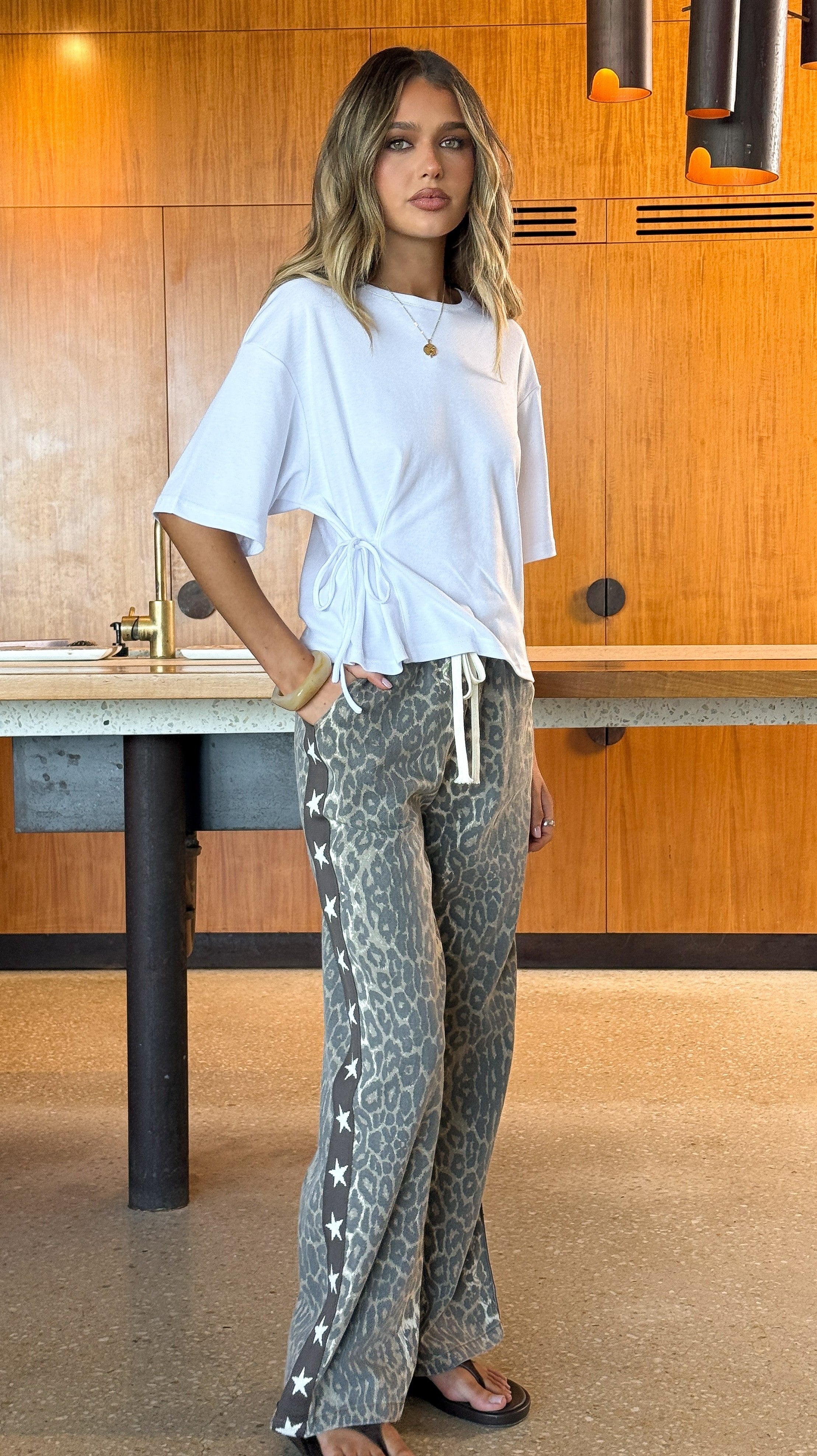 Vox Pants - Leopard and Star Print - Billy J