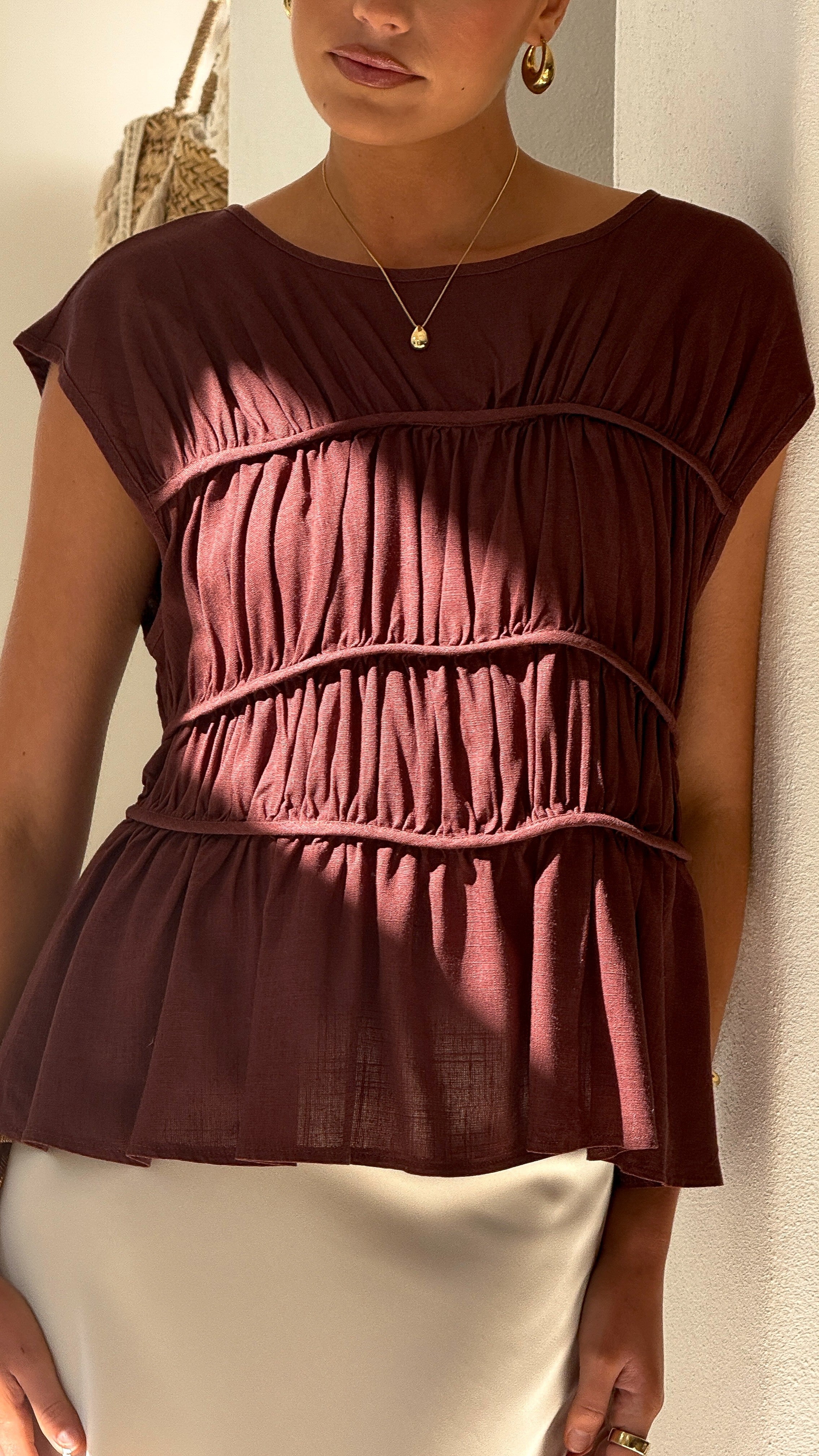 Liora Top - Chocolate - Billy J