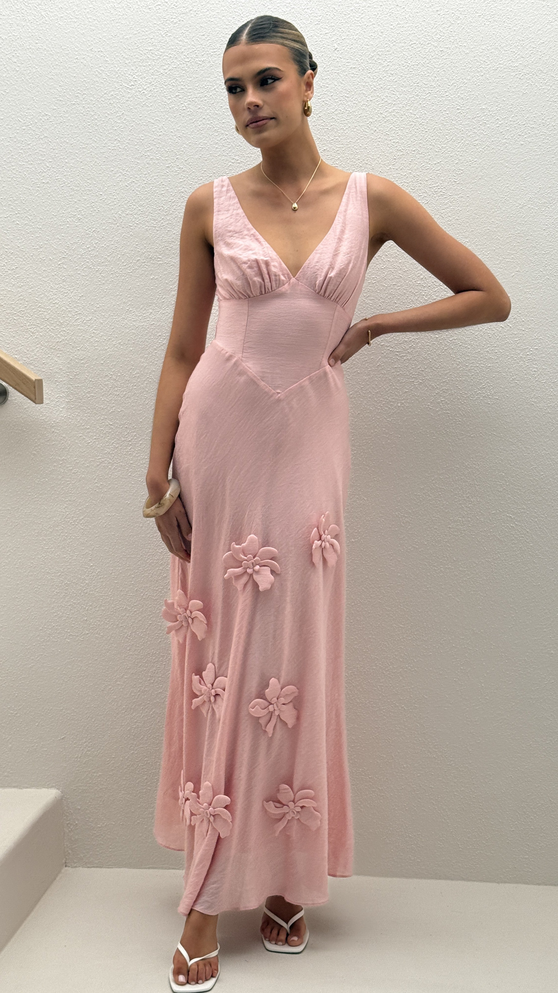 Lavara Maxi Dress - Pink - Billy J