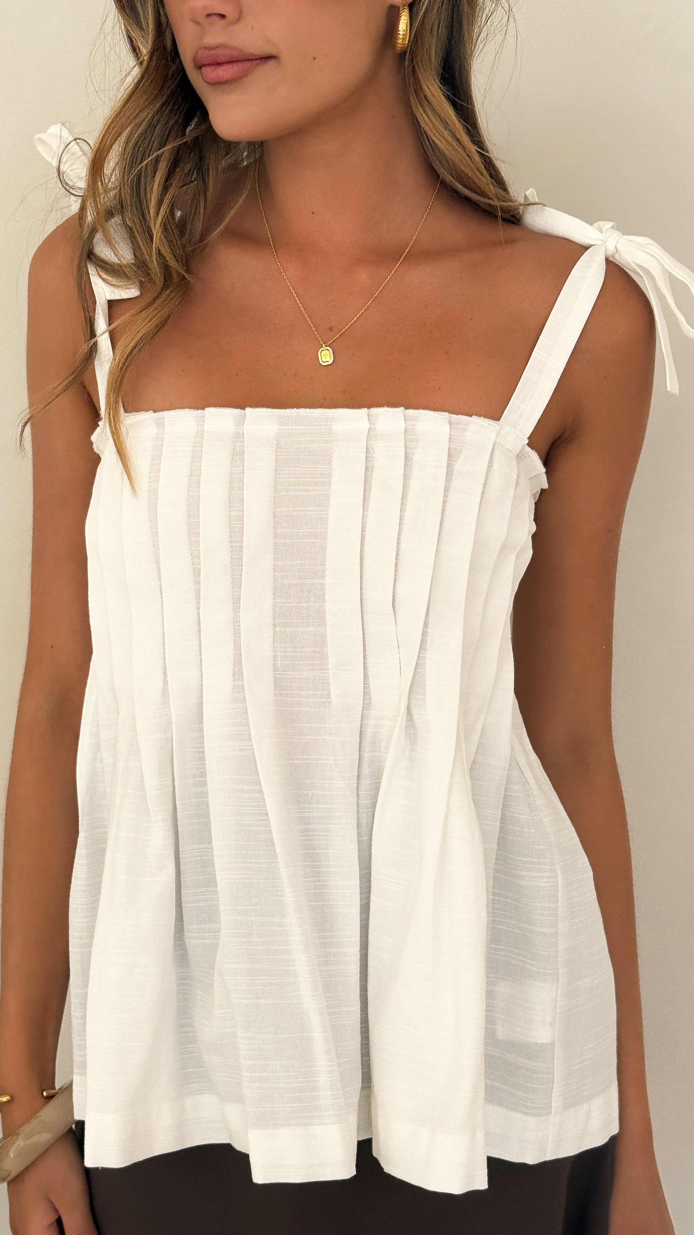 Eliza Top - White - Billy J