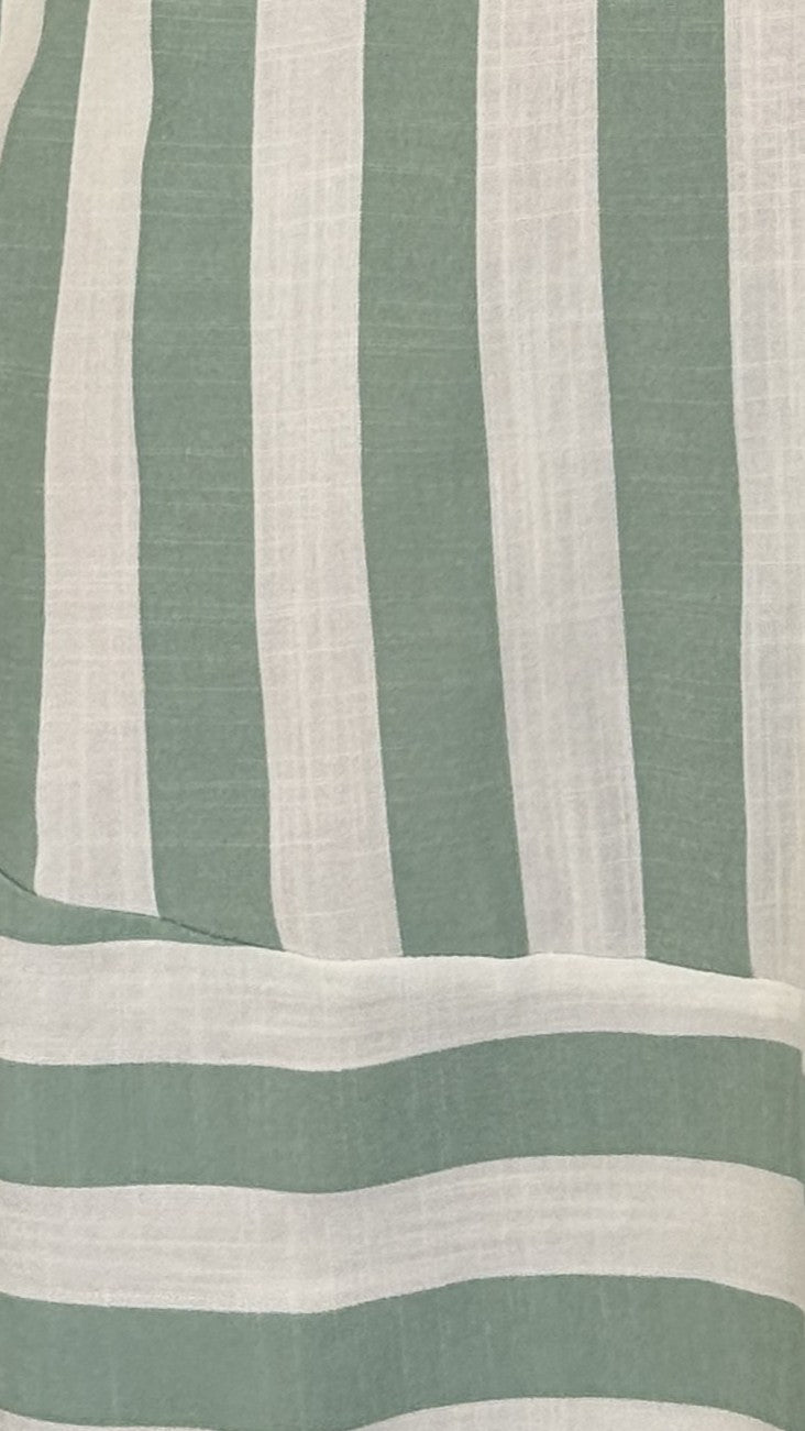Baylee Mini Dress - Sage Stripe - Billy J