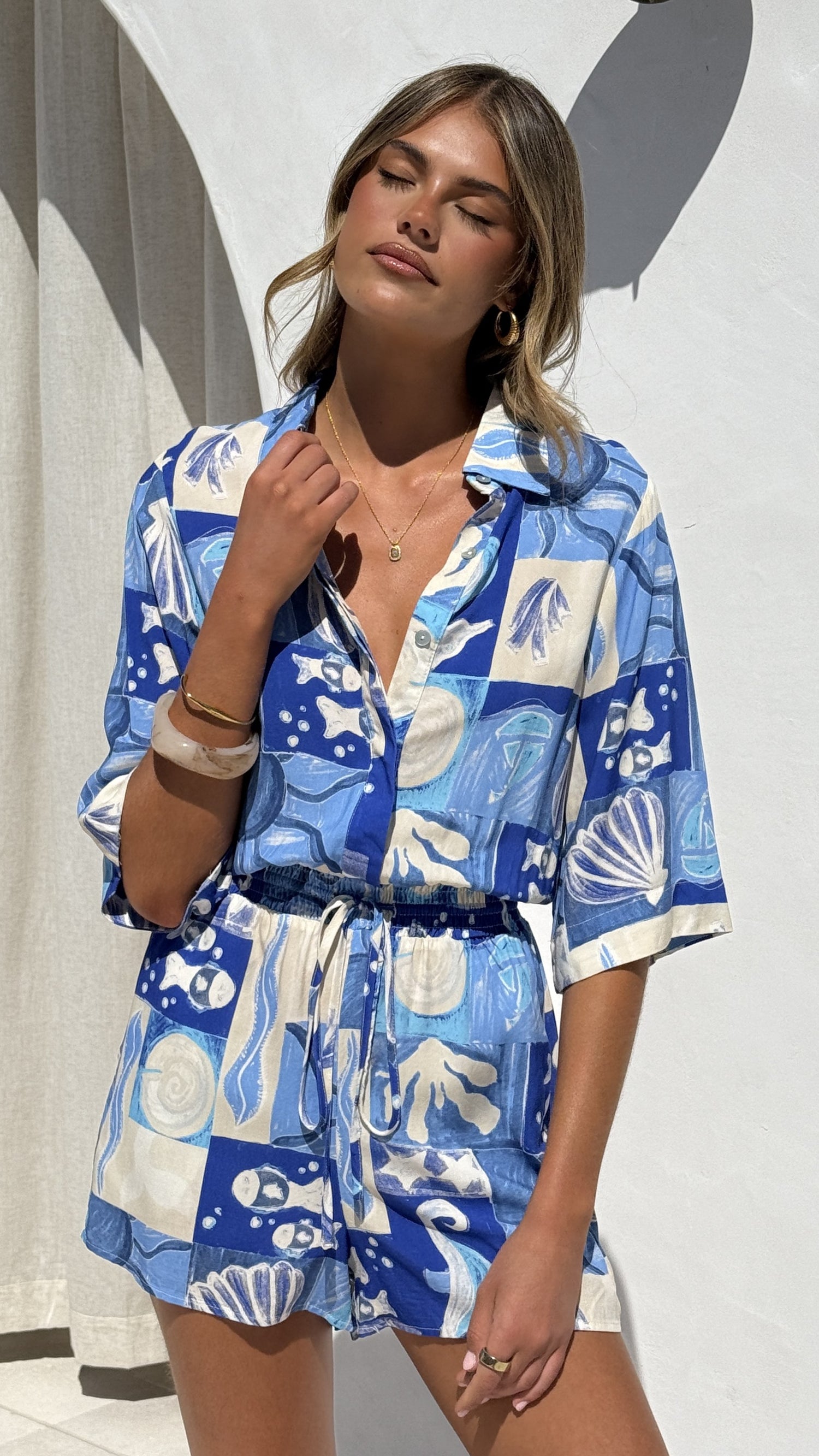 Silla Playsuit - Ocean Mirage - Billy J
