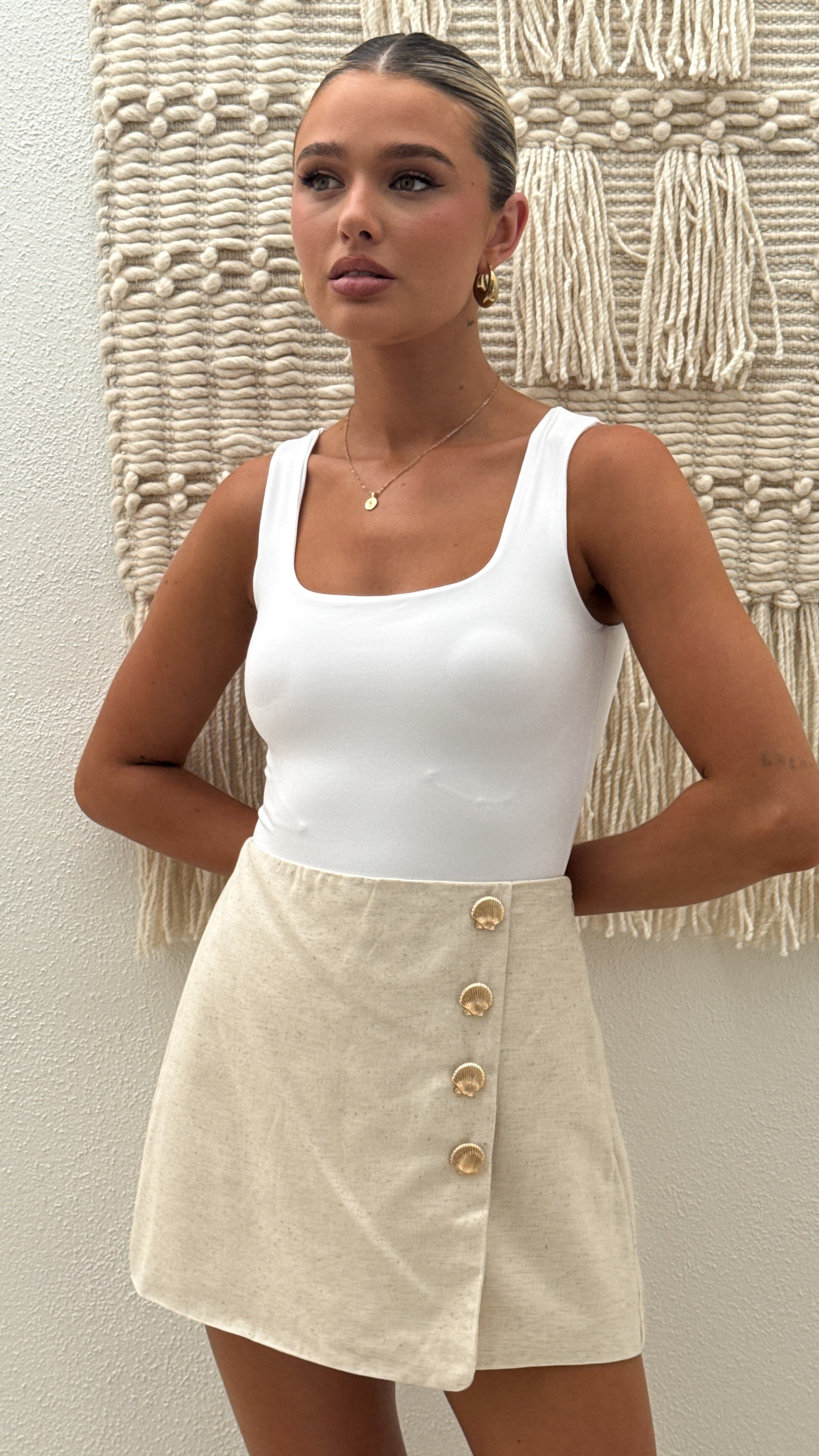 Eliora Mini Skort - Natural - Billy J