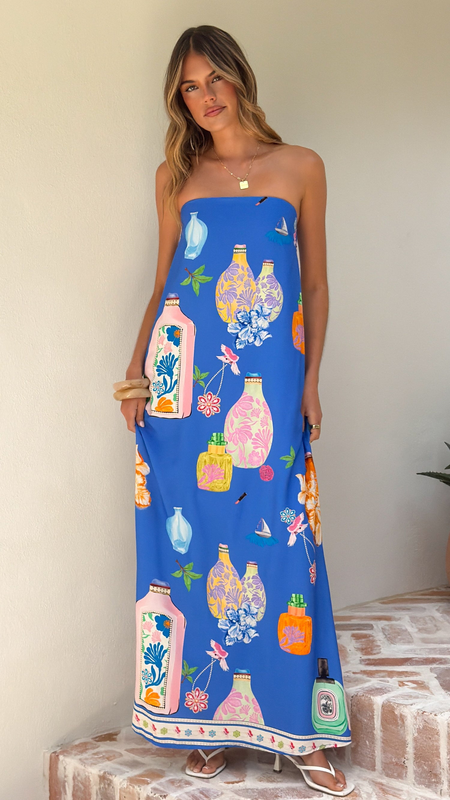 Elida Strapless Maxi Dress - Perfume Dreams - Billy J
