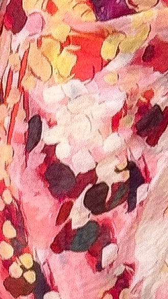 Jemma Long Sleeve Mini Dress - Pink Abstract - Billy J