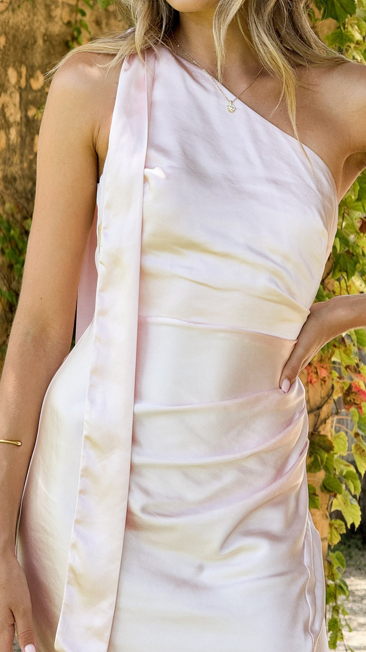 billy j one shoulder maxi dress Halle One Shoulder Maxi Dress