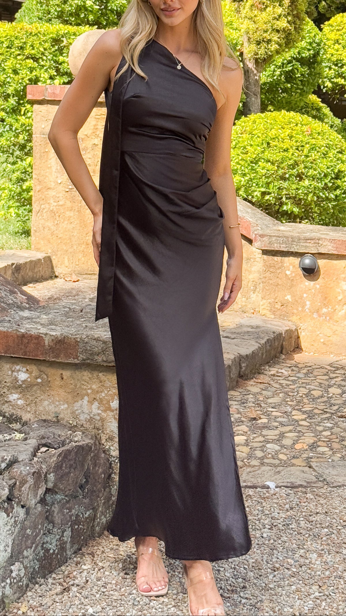 Halle One Shoulder Maxi Dress - Black - Buy Women's Maxi Dresses - Billy J Halle One Shoulder Maxi Dress - Black - Buy Women's Maxi Dresses - Billy J