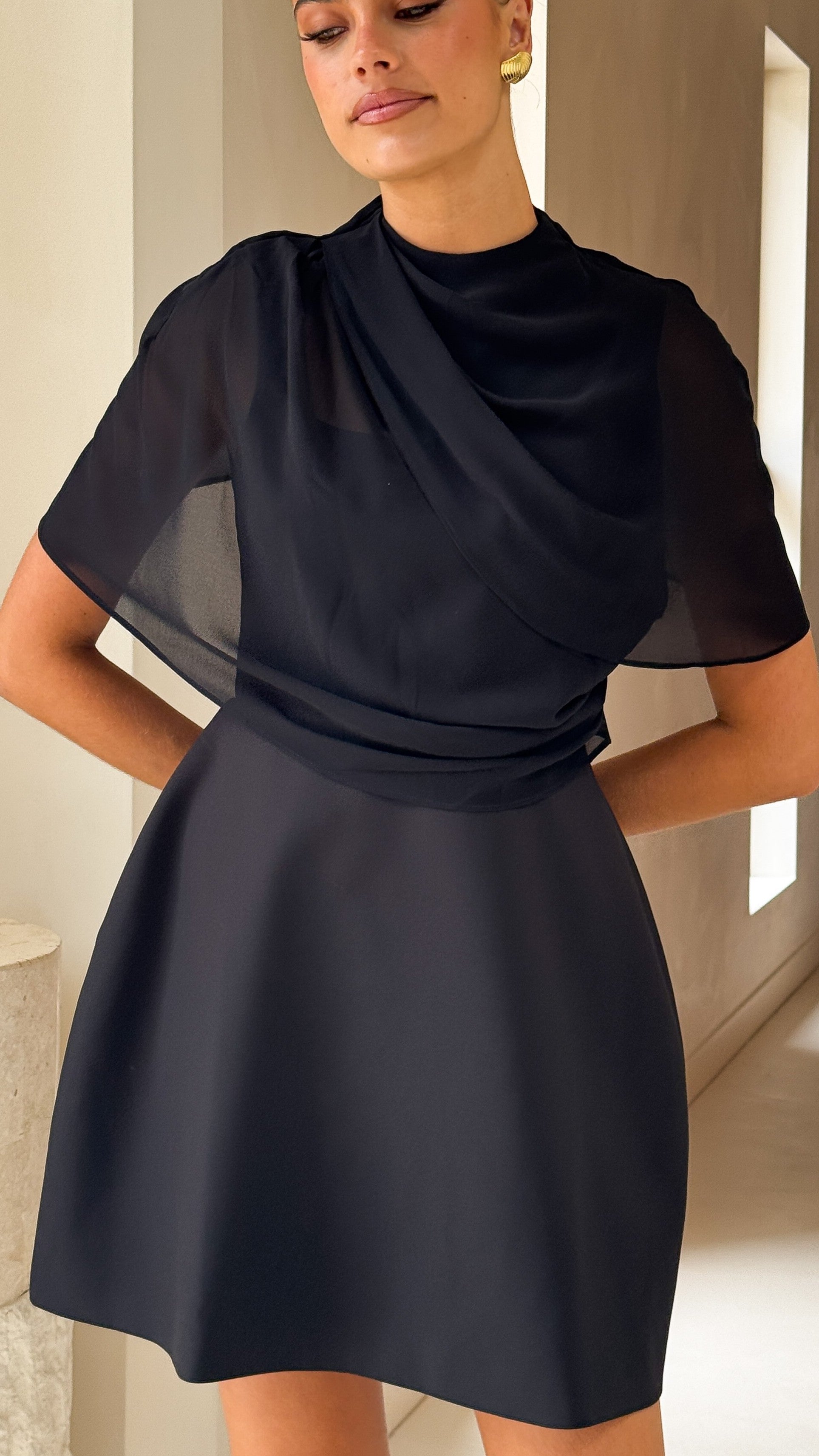 Zahni Mini Dress - Black - Billy J