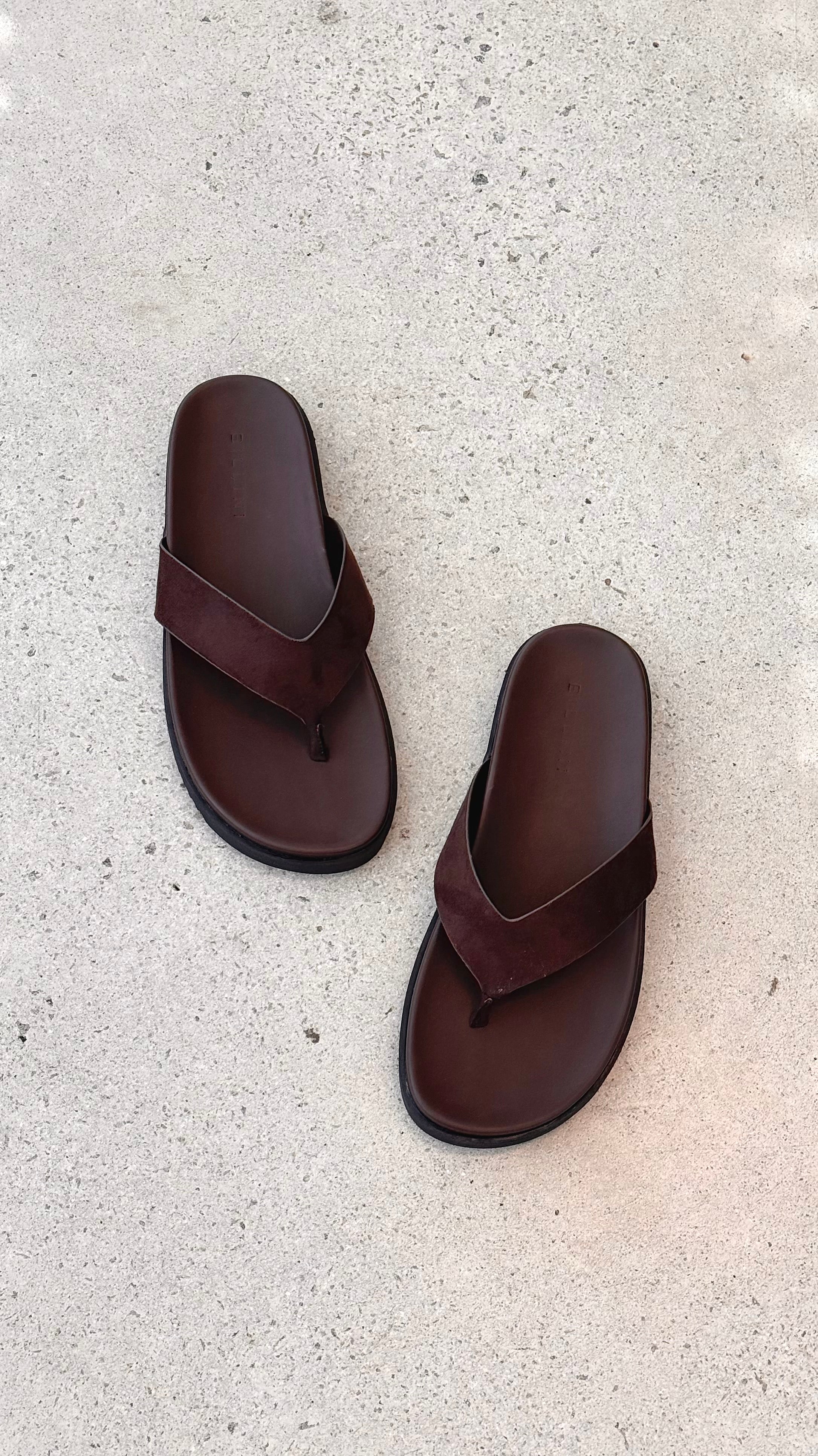 Aila Thong - Dark Cacao Suede - Billy J