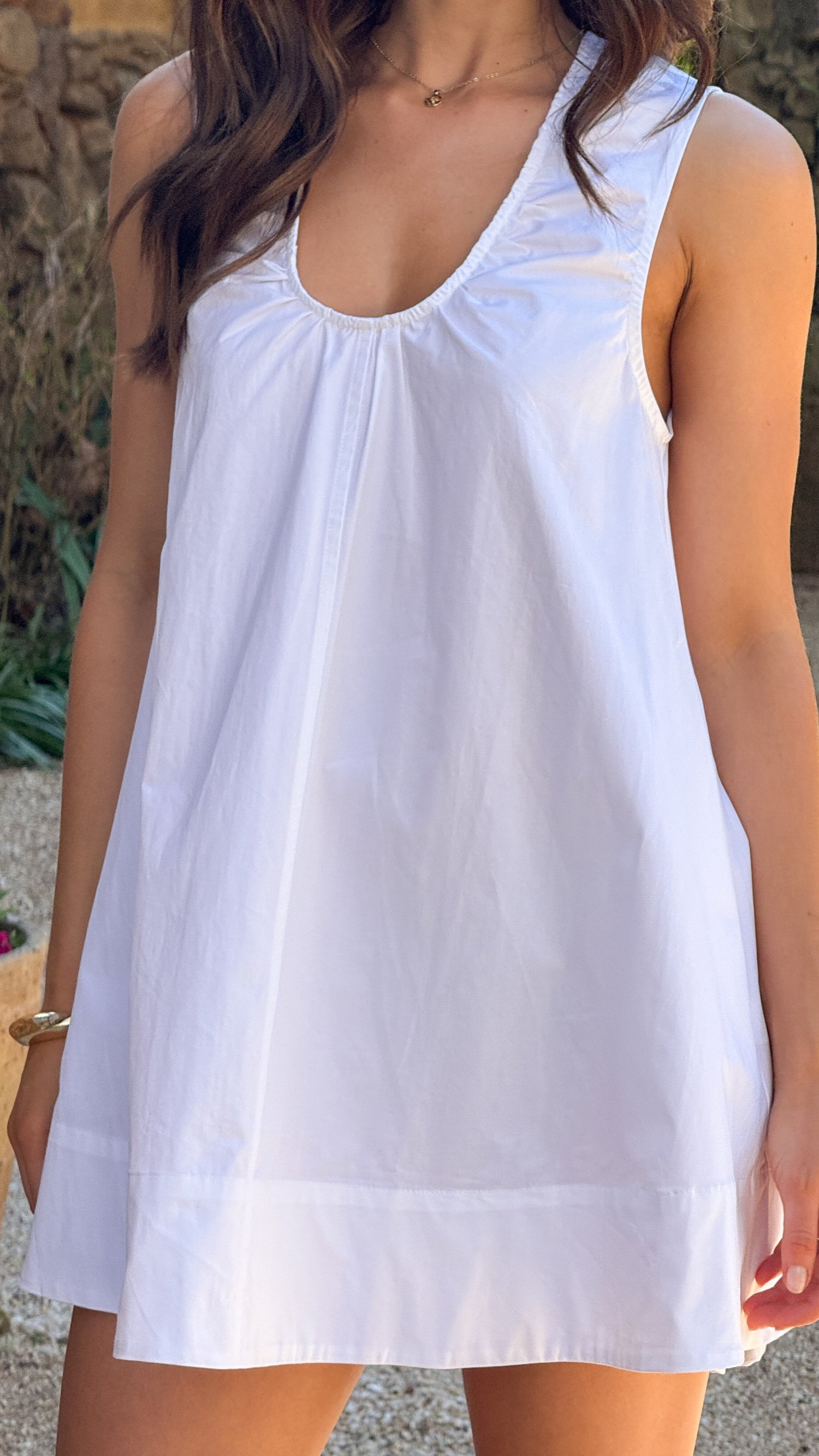 Vika Mini Dress - White - Billy J