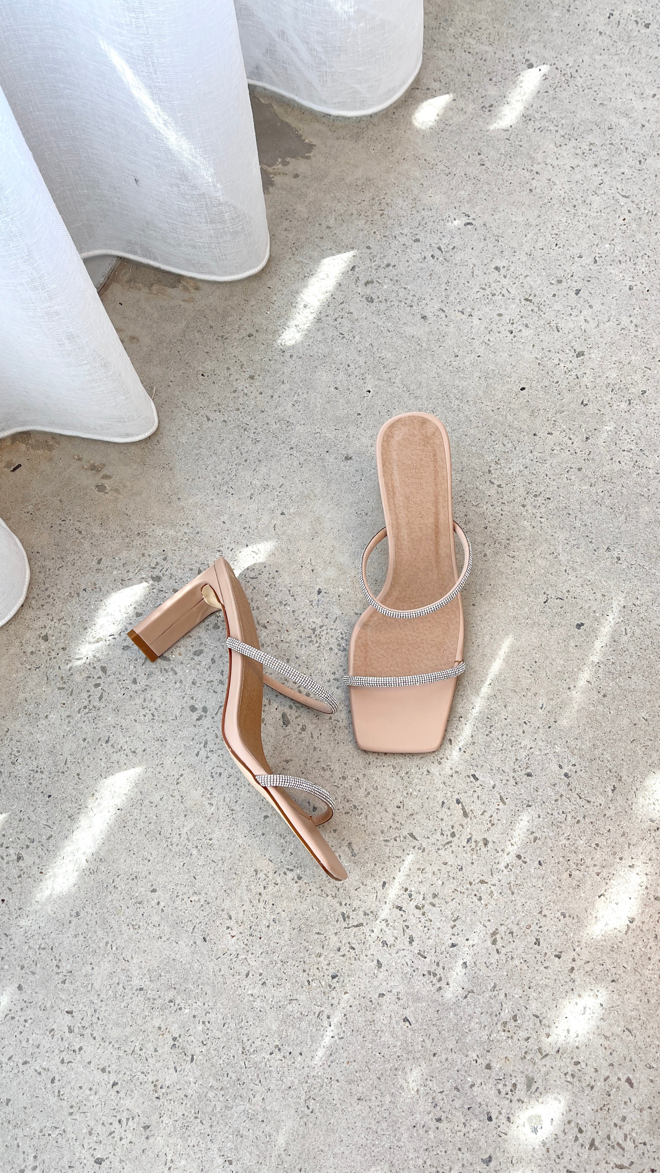 Kallie Heel - Nude Diamante - Billy J