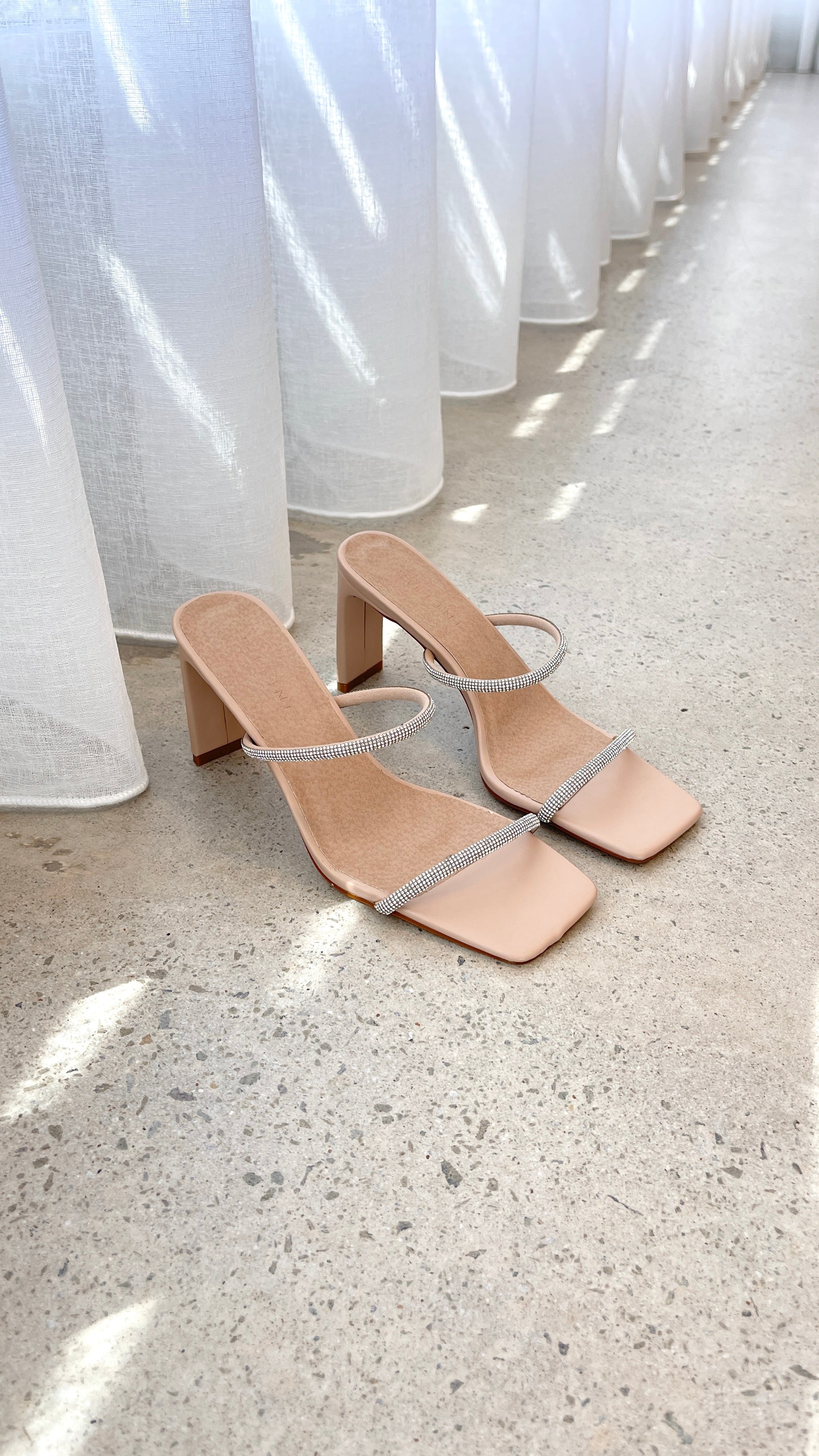 Kallie Heel - Nude Diamante - Billy J