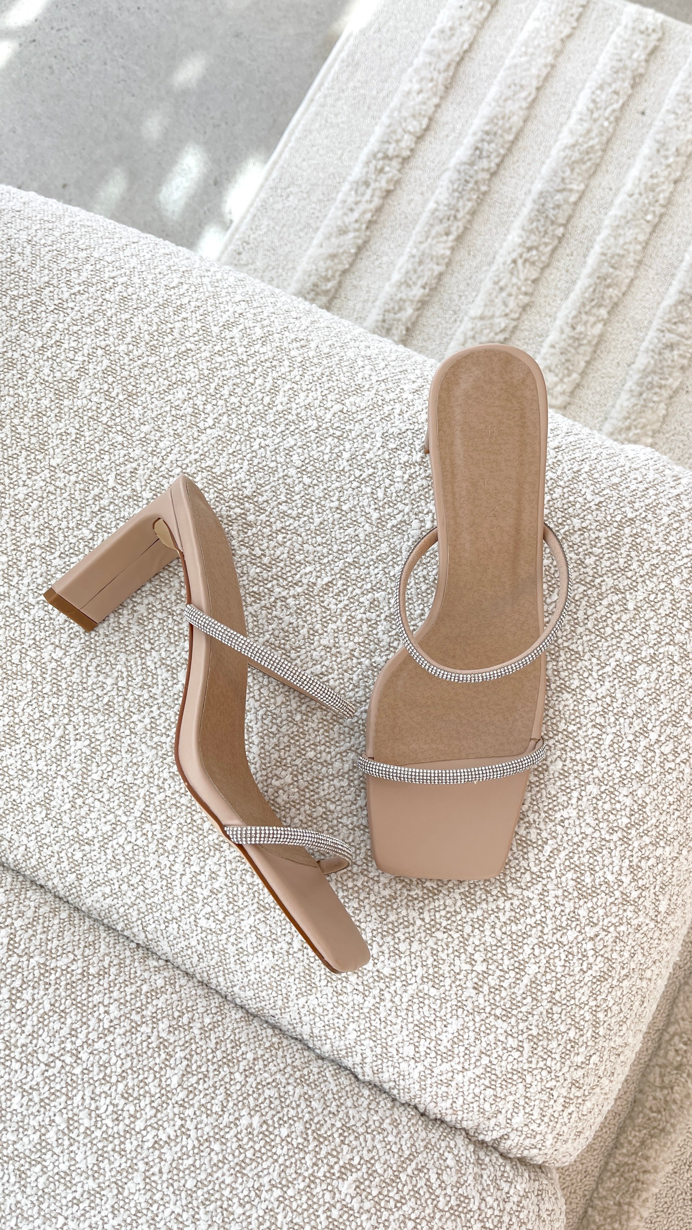 Kallie Heel - Nude Diamante - Billy J
