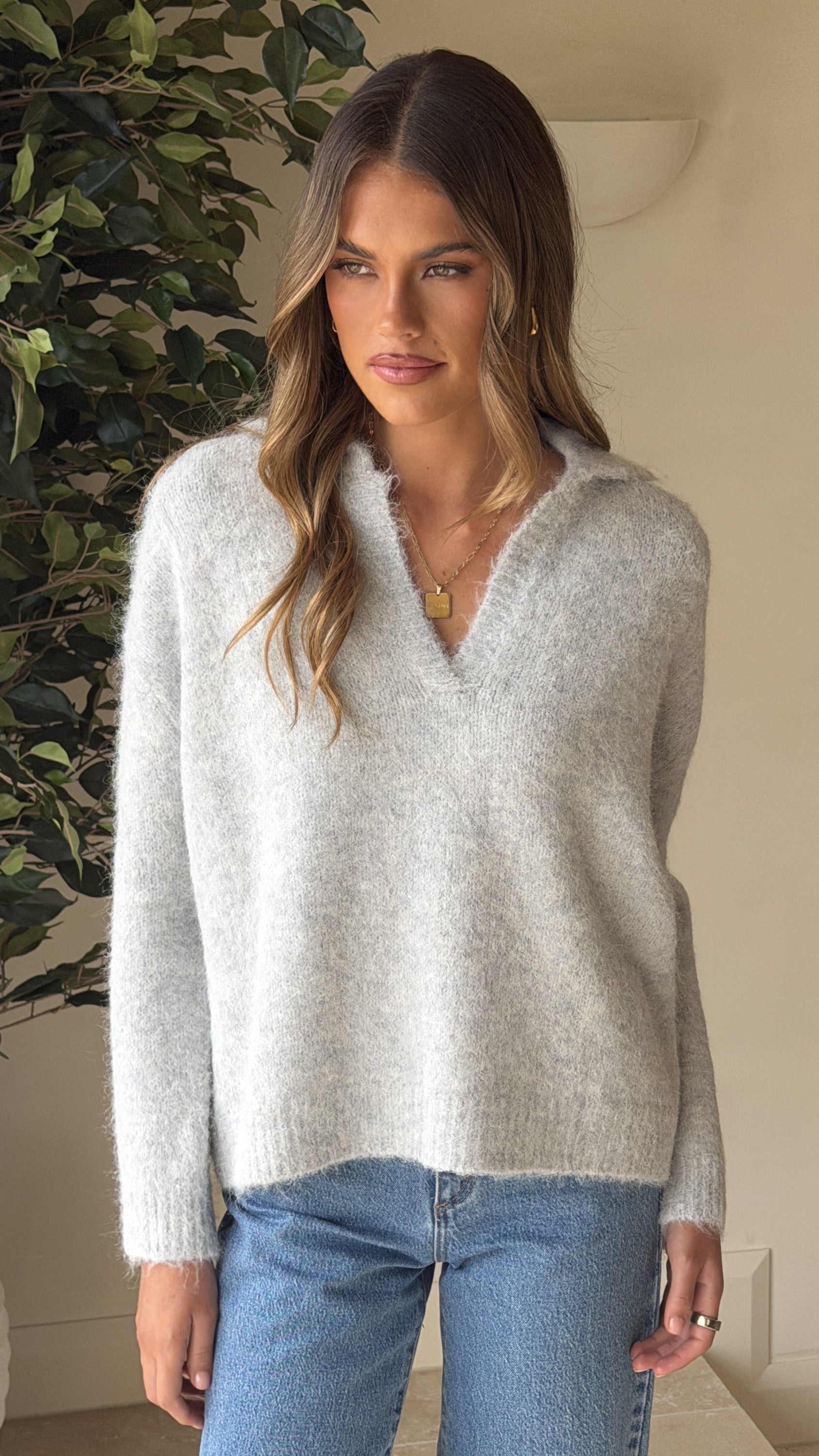 Kouvr Knit Sweater - Grey - Billy J