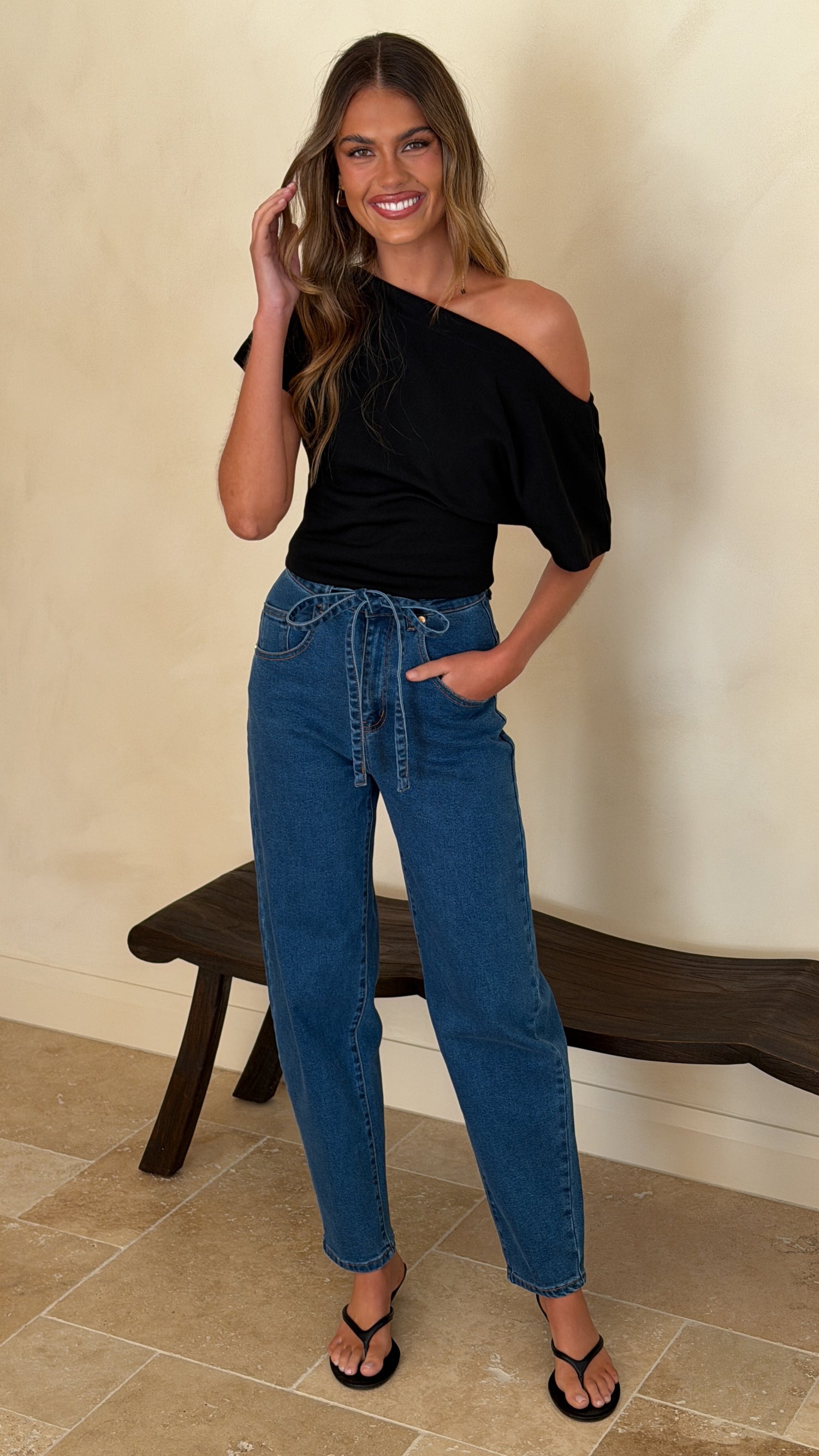 Clove Barrel Jeans - Dark Denim - Billy J