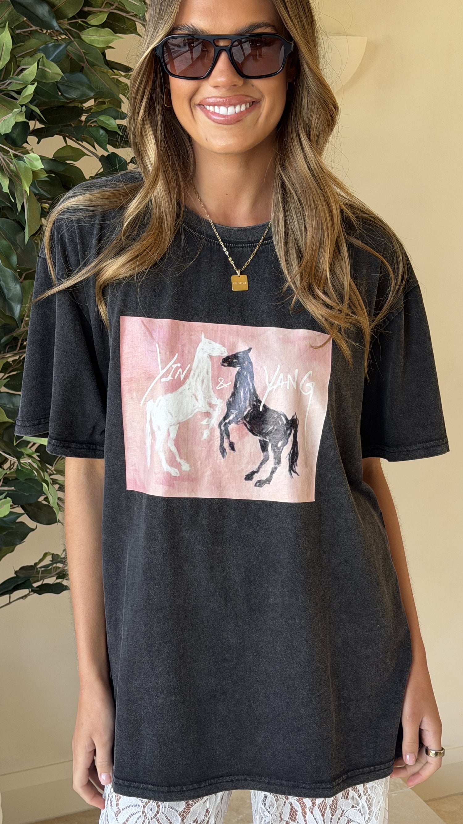 Avery Oversized Tee - Washed Black - Billy J