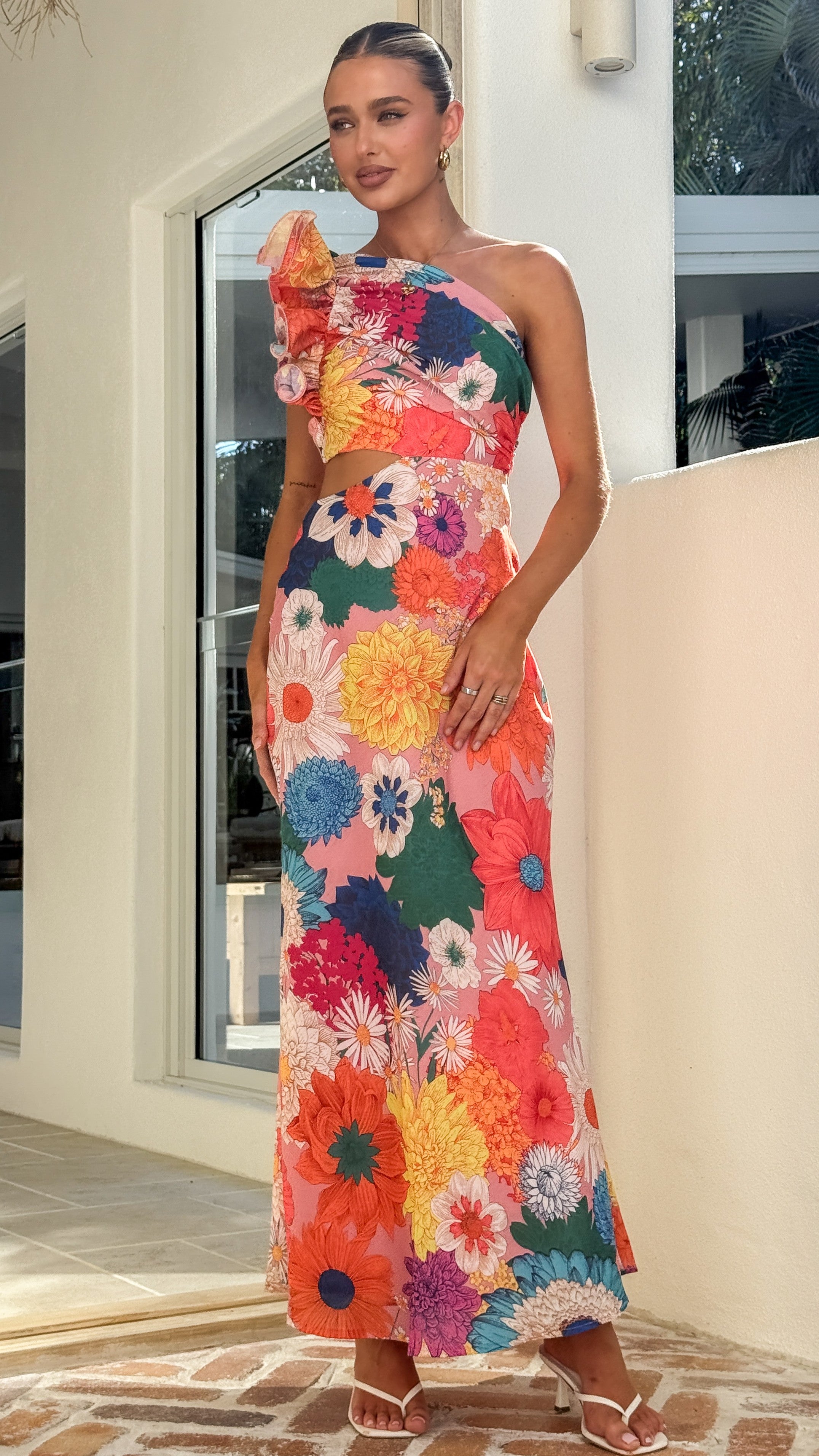 Amina Maxi Dress - Multi Floral - Billy J