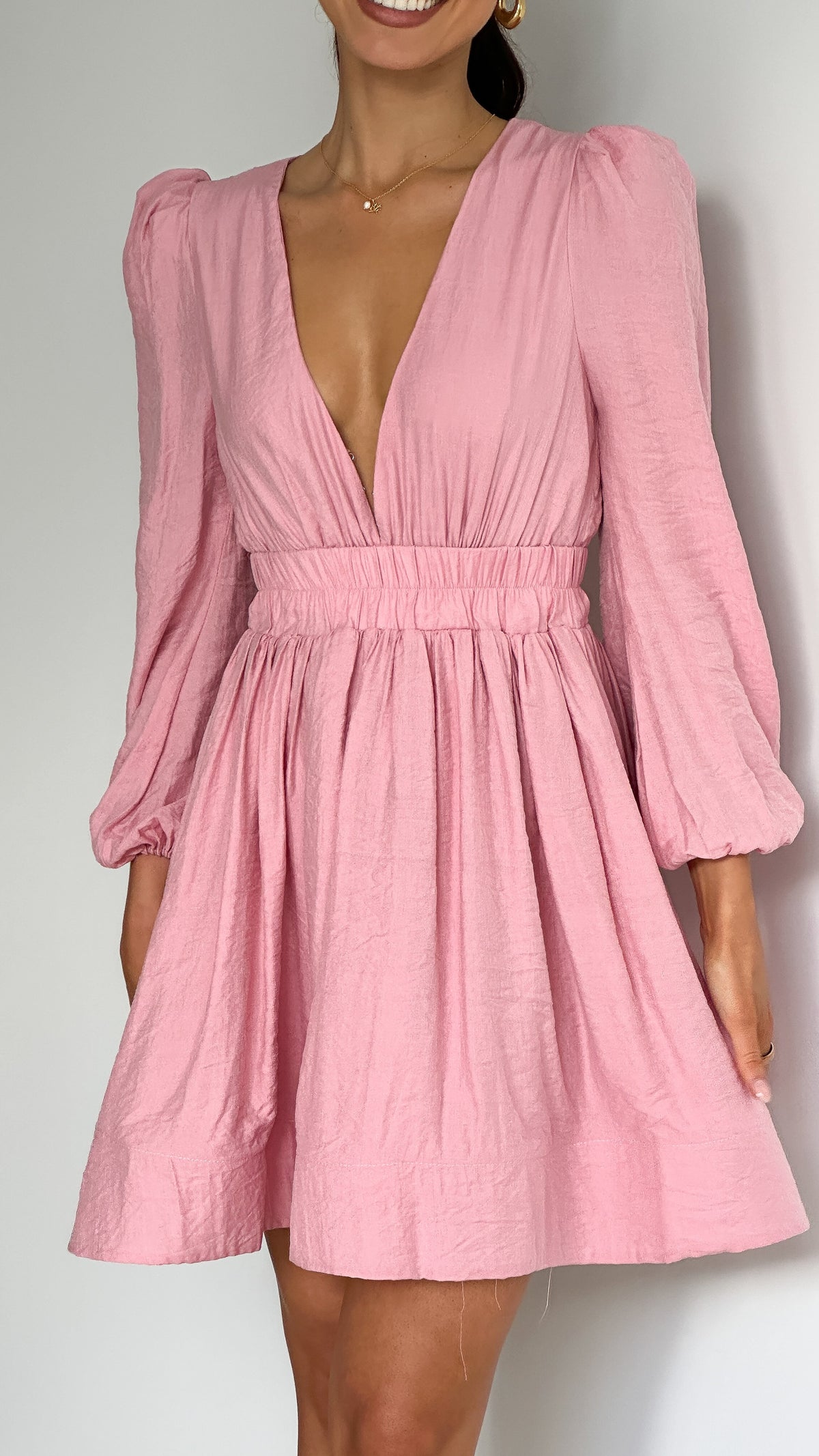 billy j pink mini dress 6 / Pink Floral