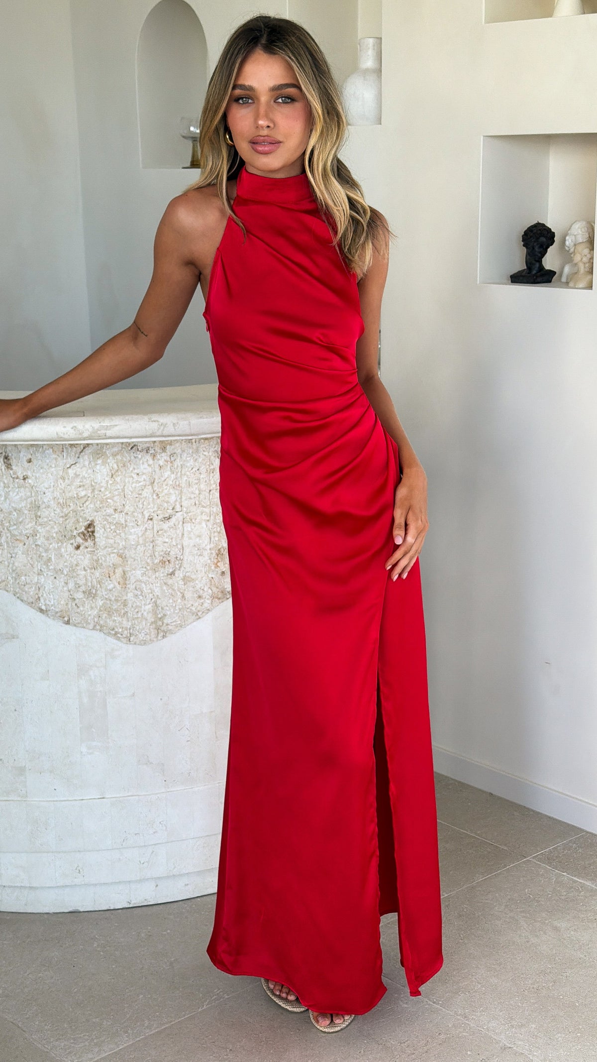 Cara Maxi Dress - Red - Billy J
