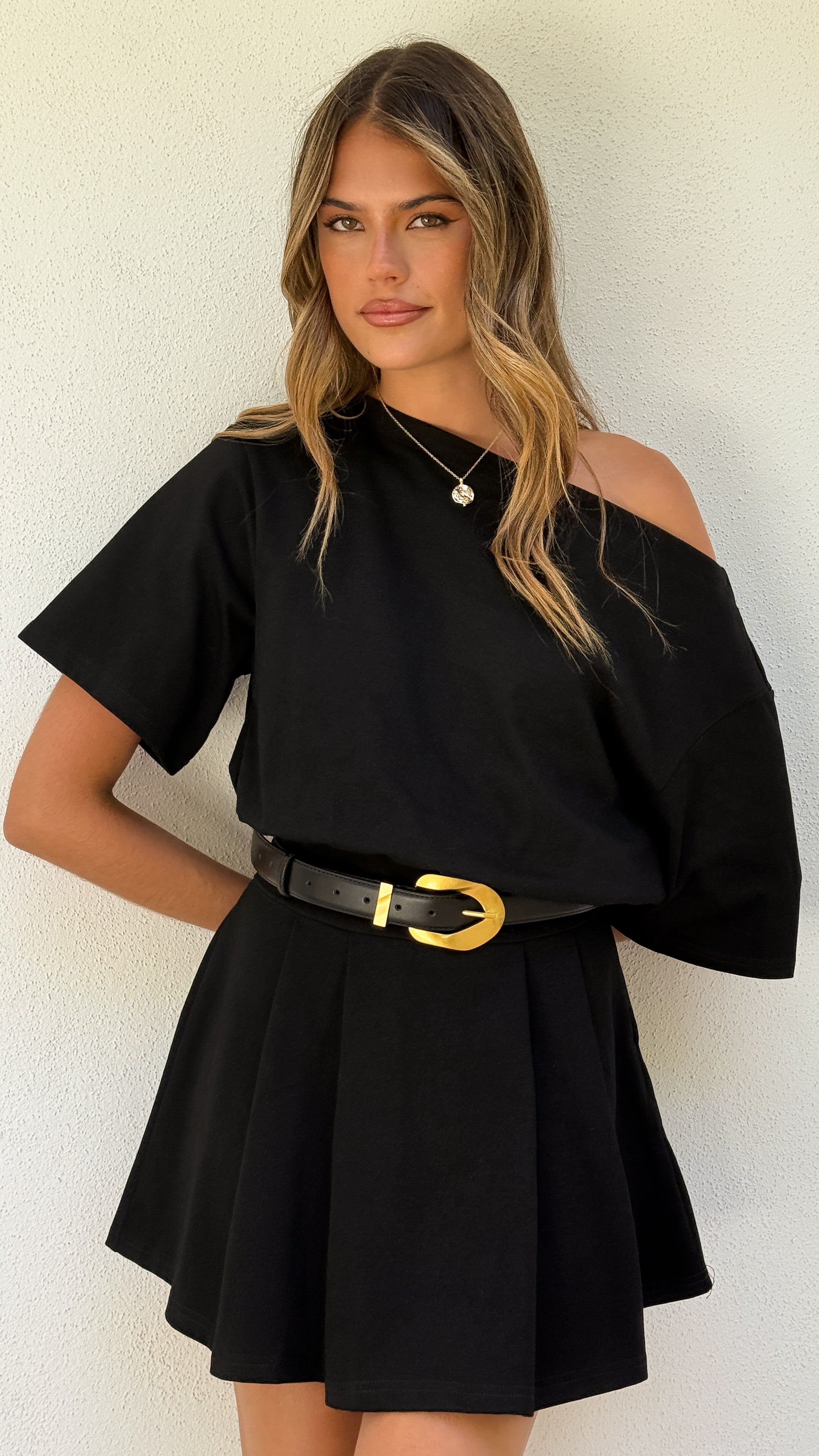 Aleski Mini Dress - Black - Billy J