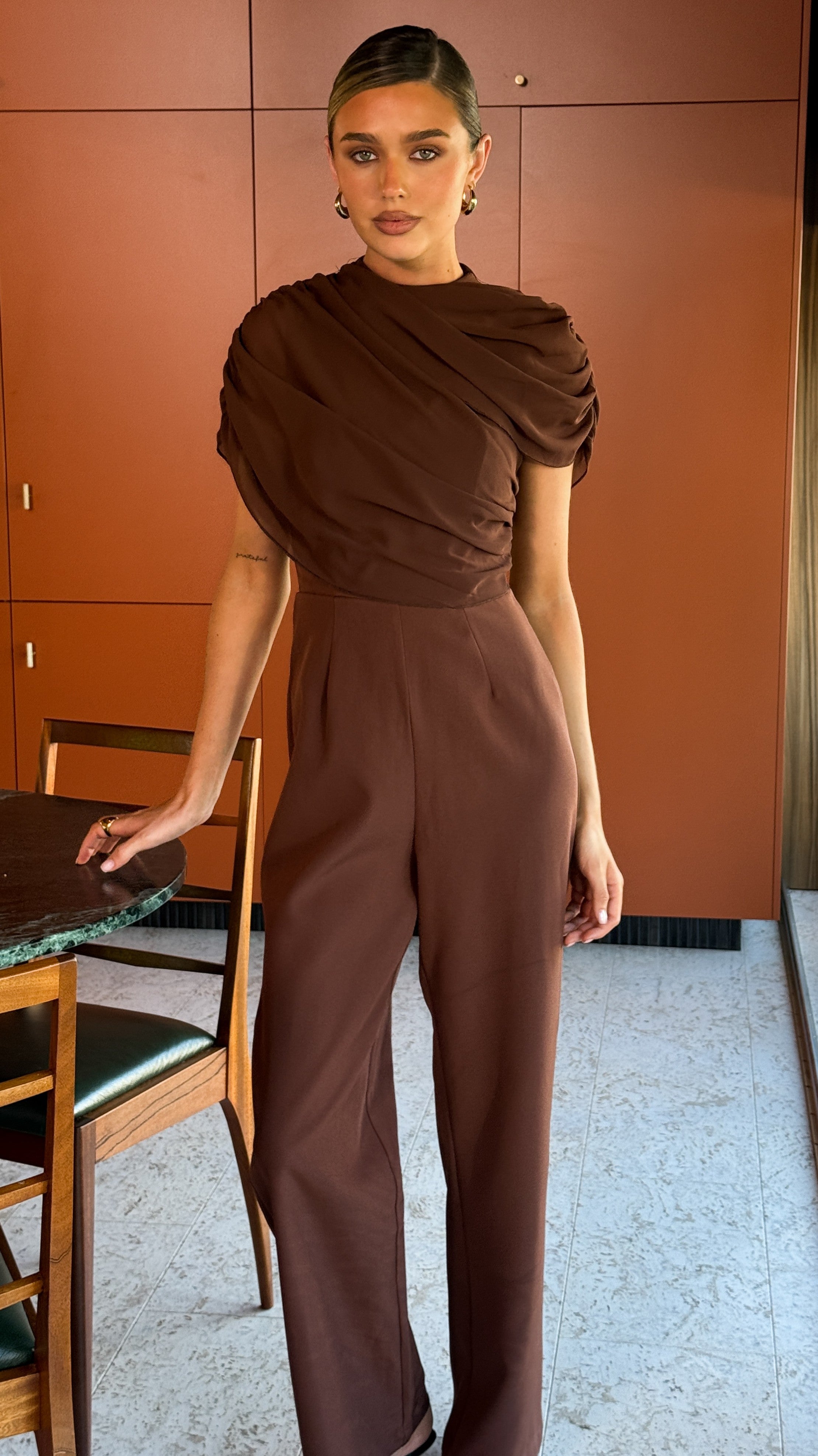 Zahina Jumpsuit - Chocolate - Billy J
