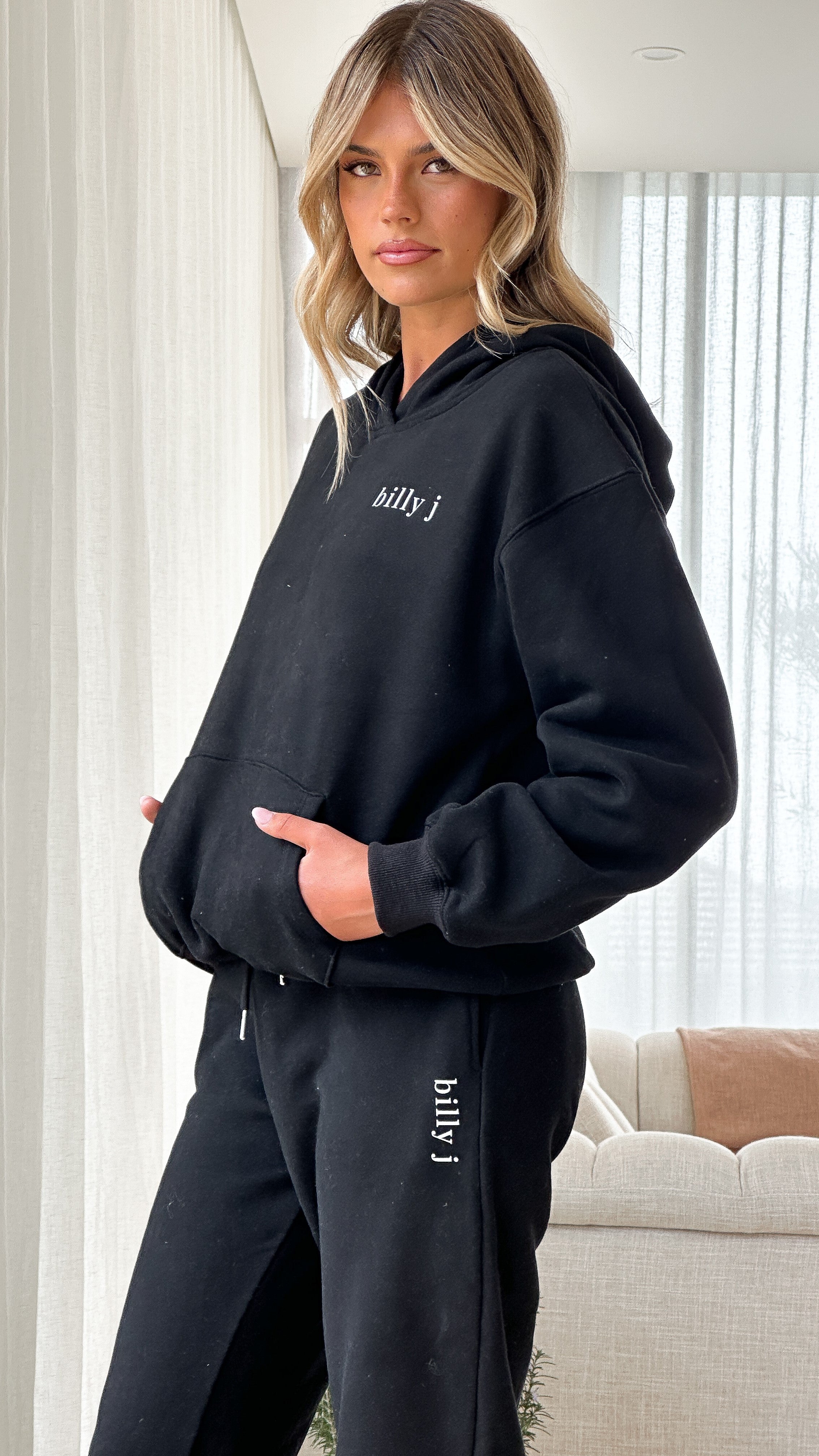 Billy J Trackie Pants - Black - Billy J