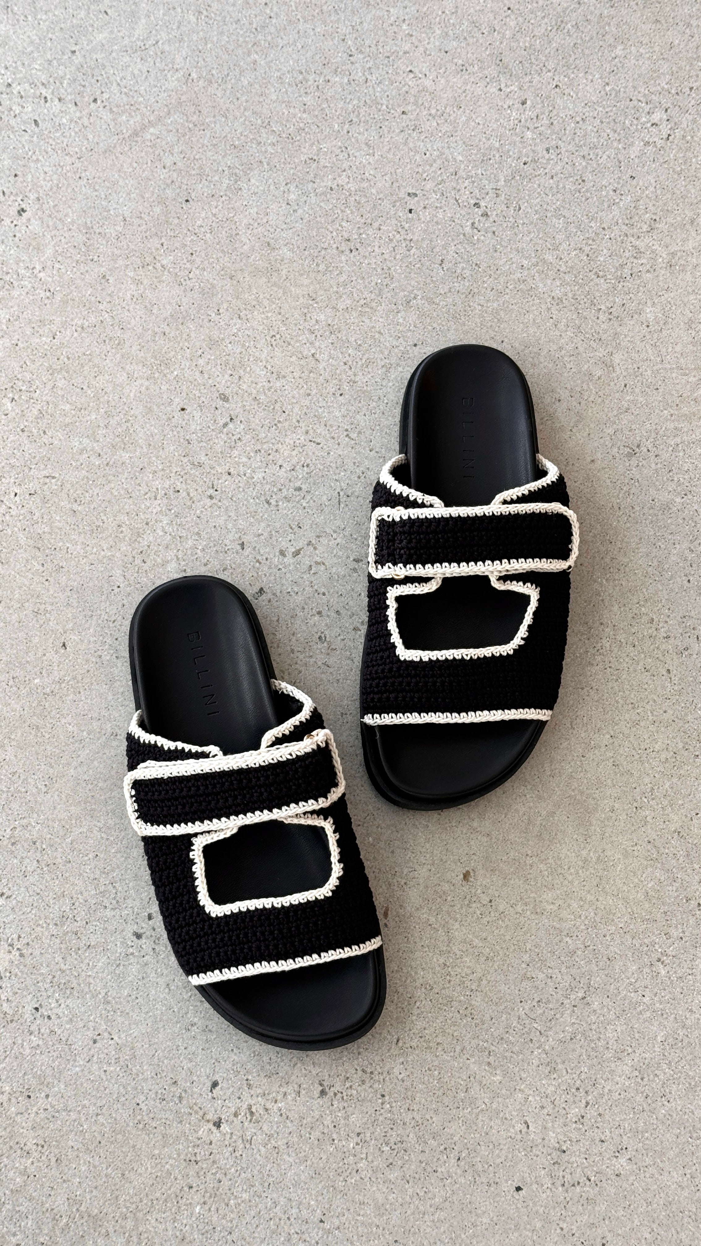Abbot Sandals - Black / White Contrast - Billy J