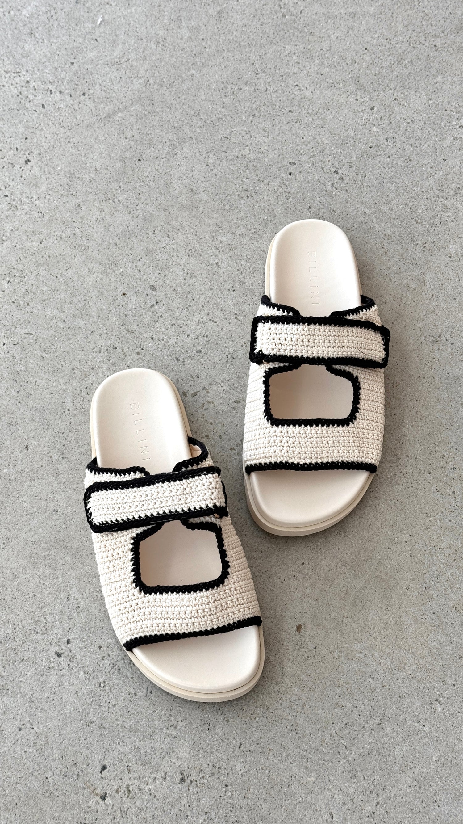 Abbot Sandals - White / Black Contrast - Billy J