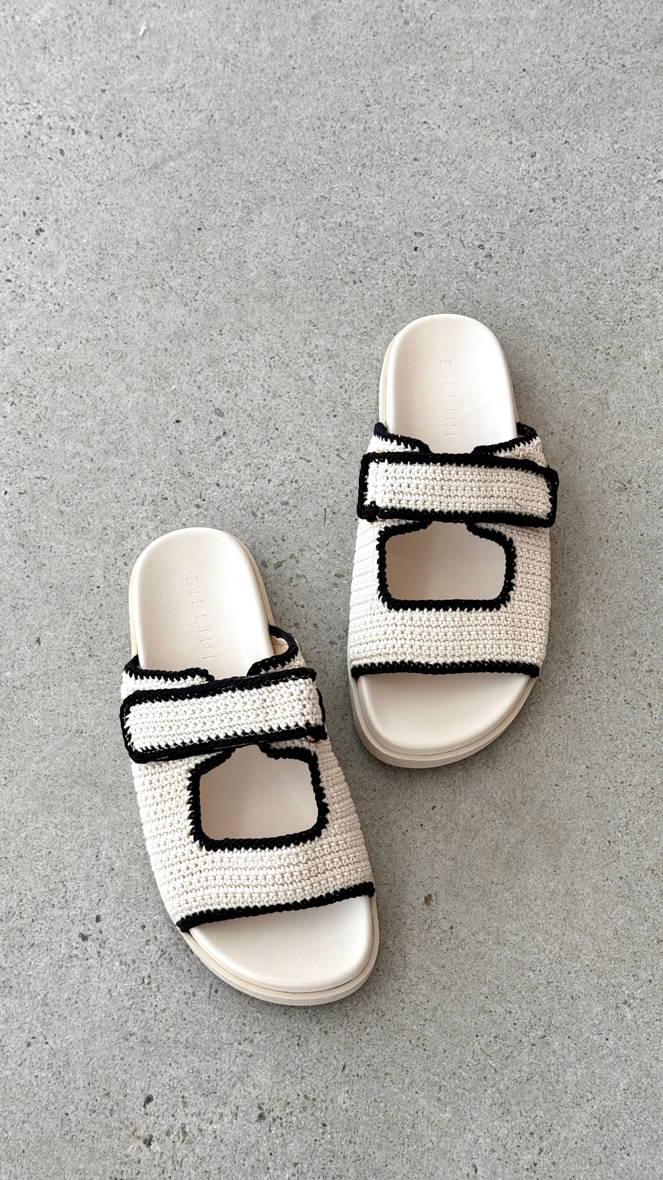 Abbot Sandals - White / Black Contrast - Billy J