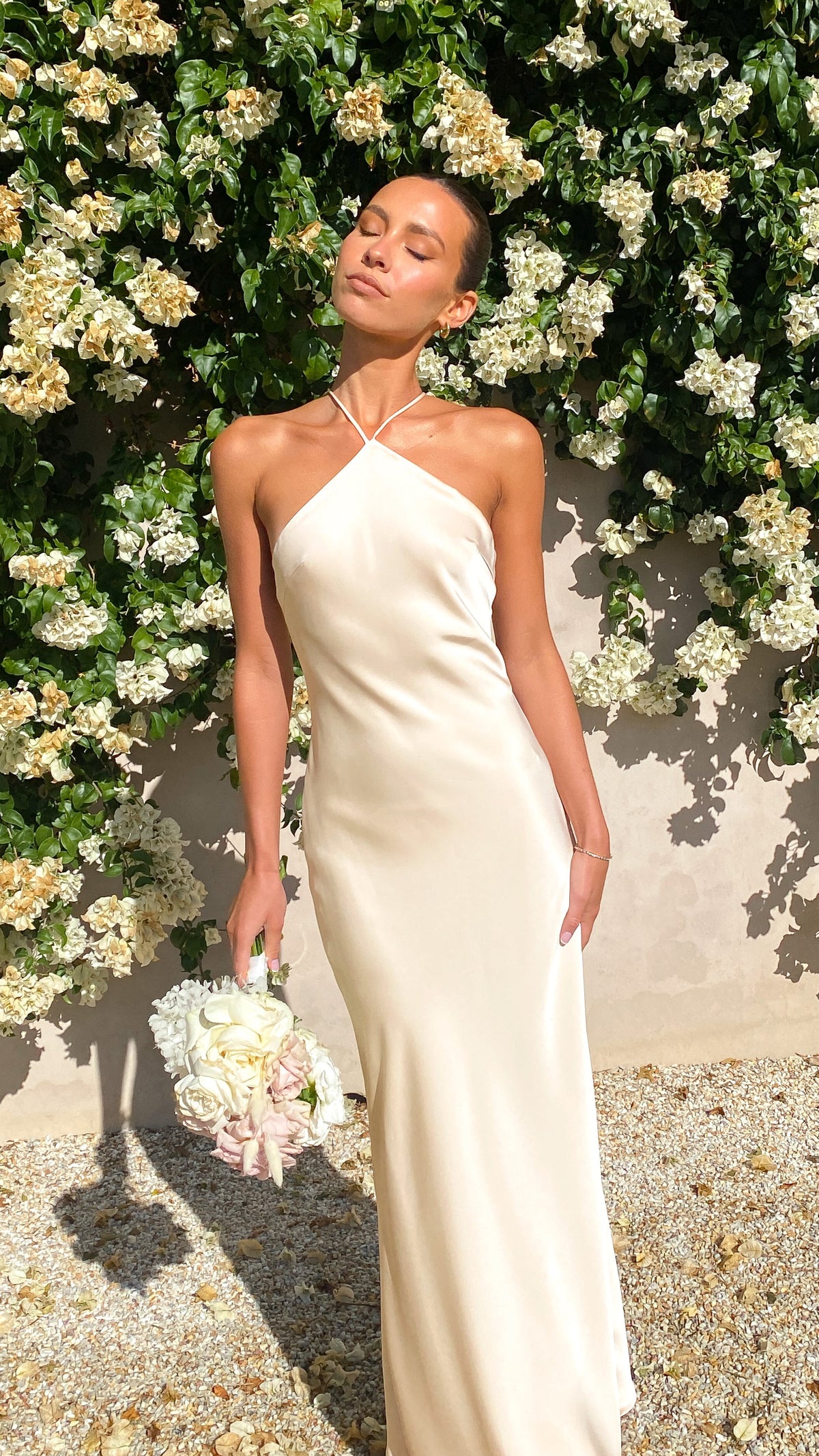 Chiara Maxi Dress - Soft Gold - Buy Women's Dresses