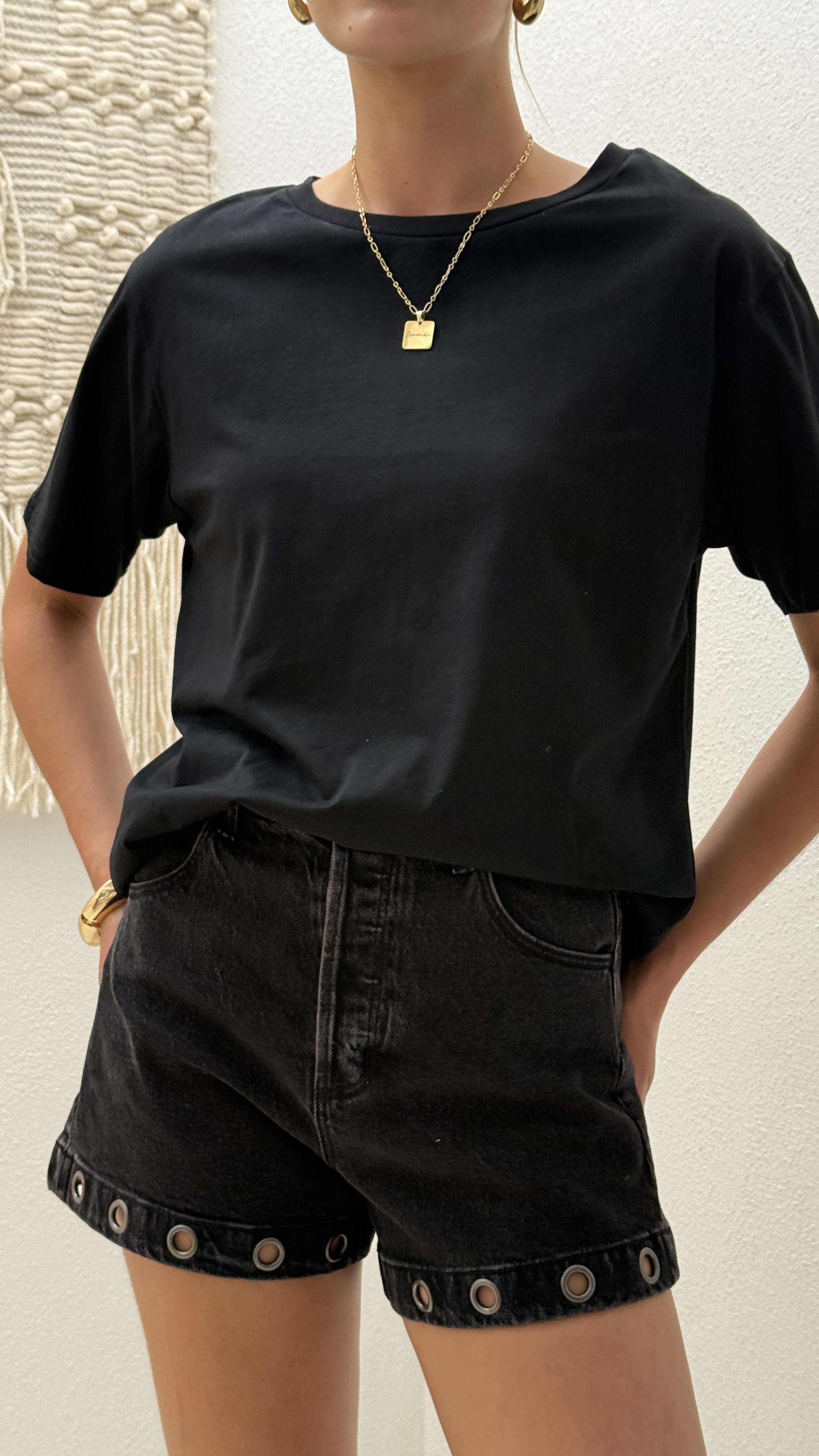 Rollas Mirage Short - Black Sand Eyelet - Billy J