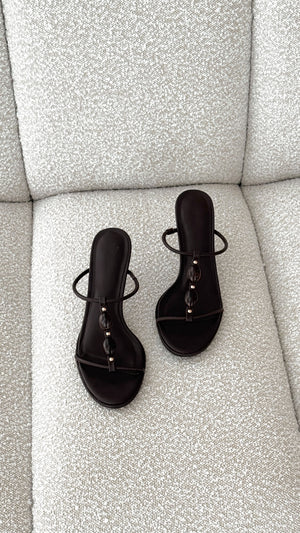 Olympie Heel - Chocolate - Billy J