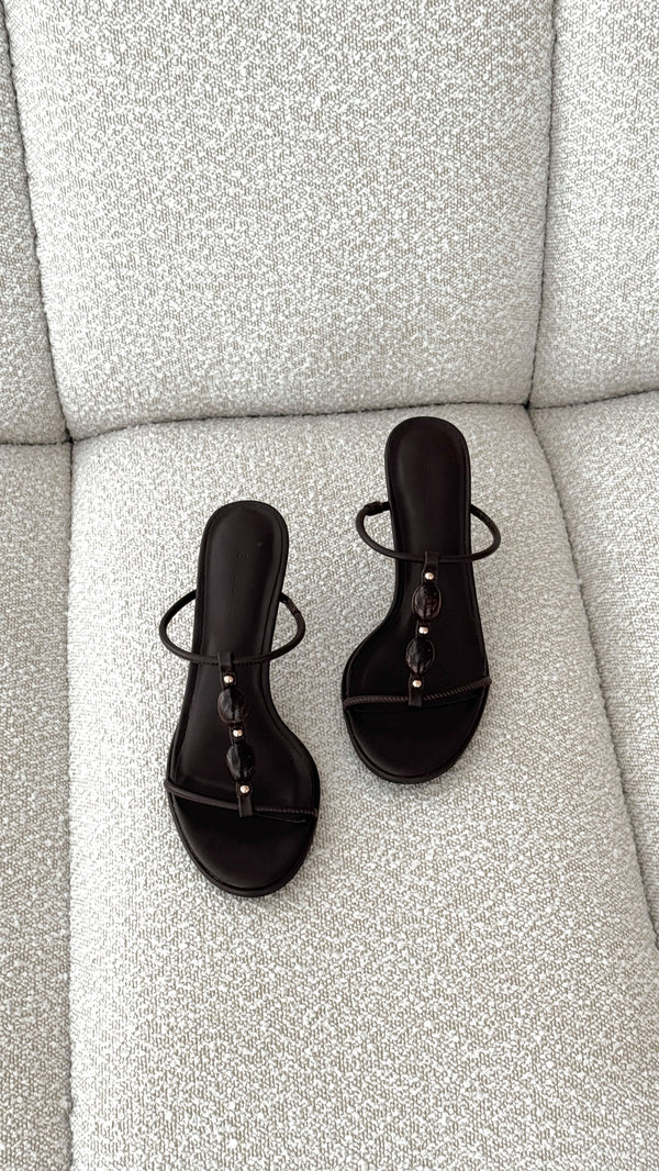 Olympie Heel - Chocolate - Billy J