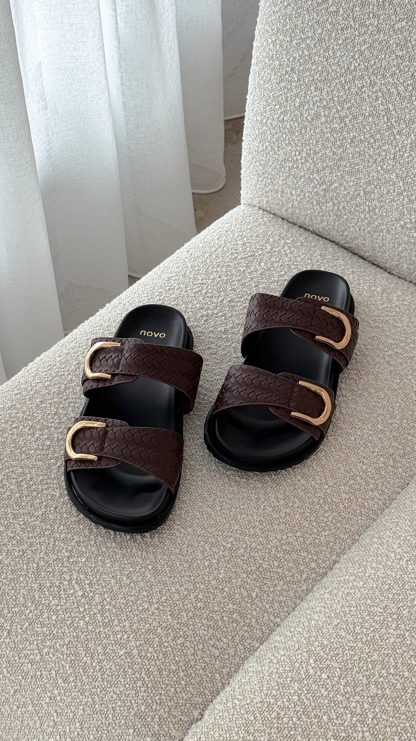 Rosalyn Slides - Chocolate - Billy J