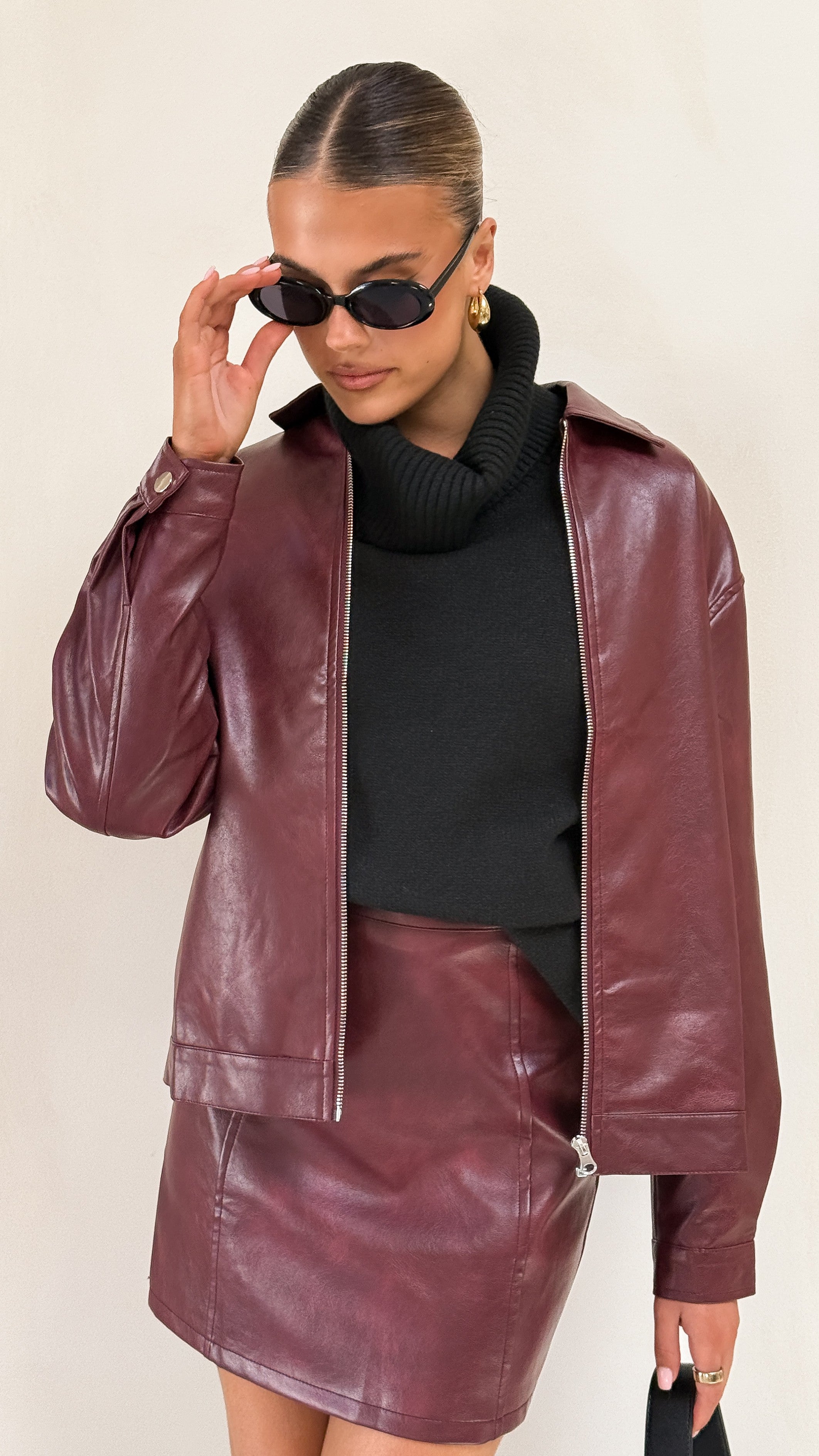 Jakoda Jacket - Burgundy - Billy J