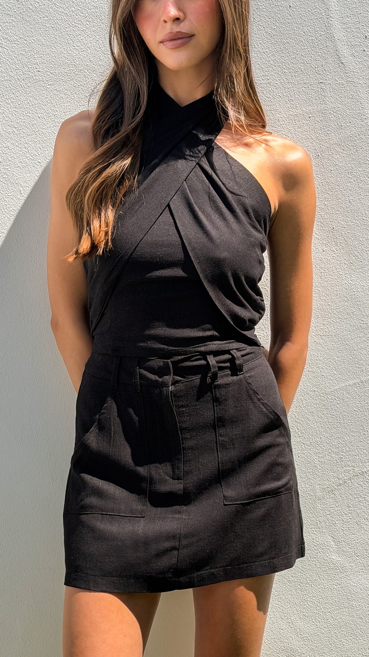 Charla Halter Top - Black - Billy J