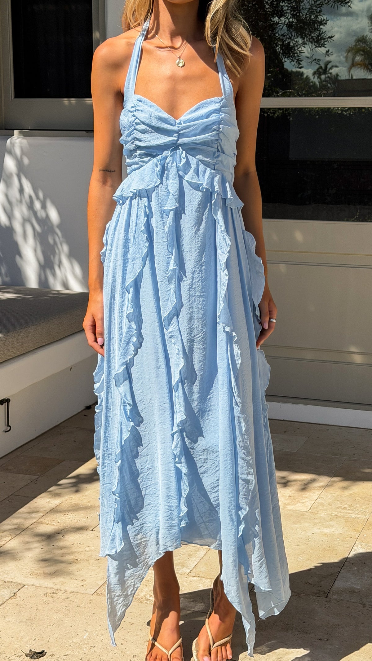 Nadine Maxi Dress - Blue - Billy J