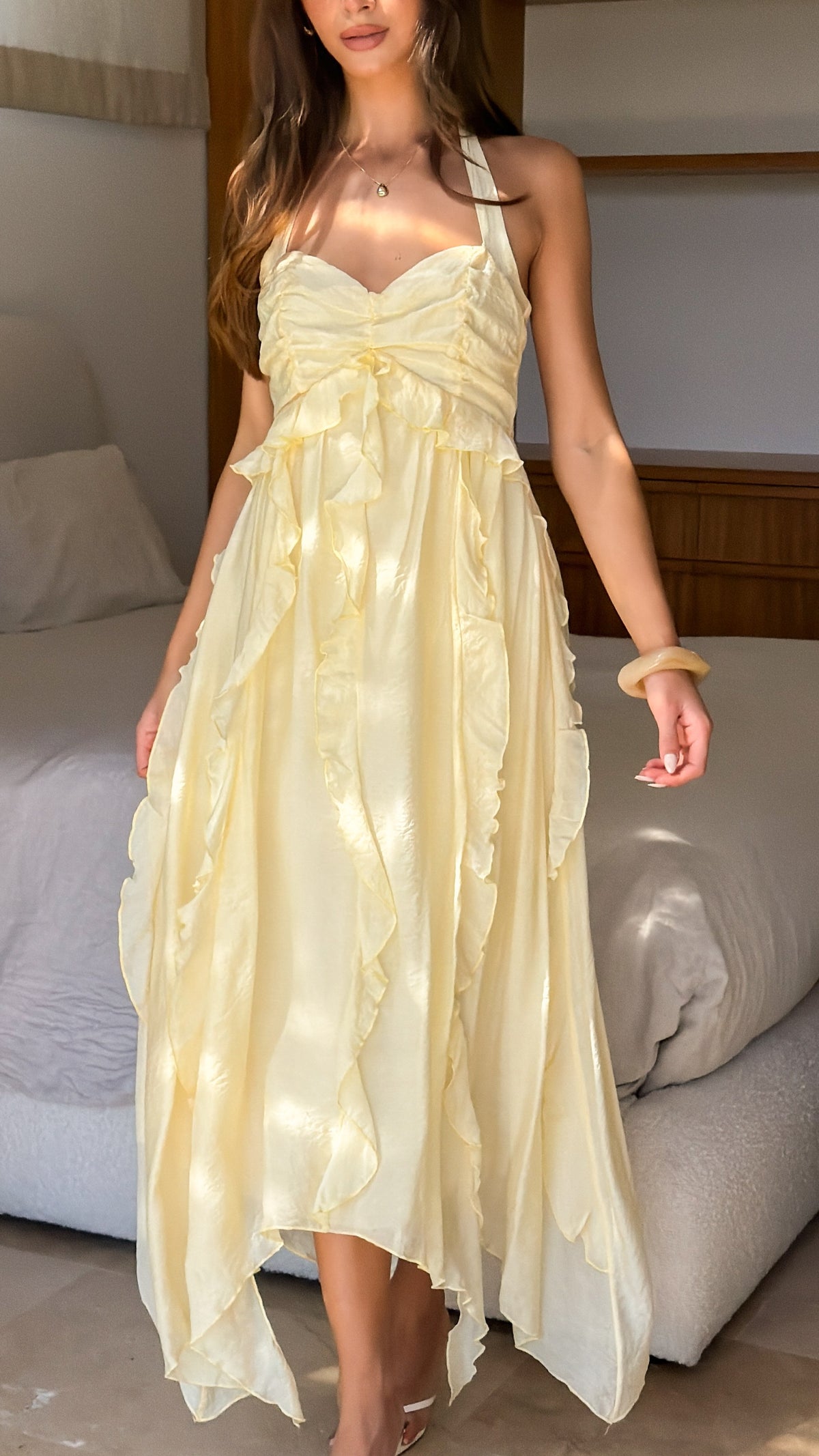 Nadine Maxi Dress - Yellow - Billy J