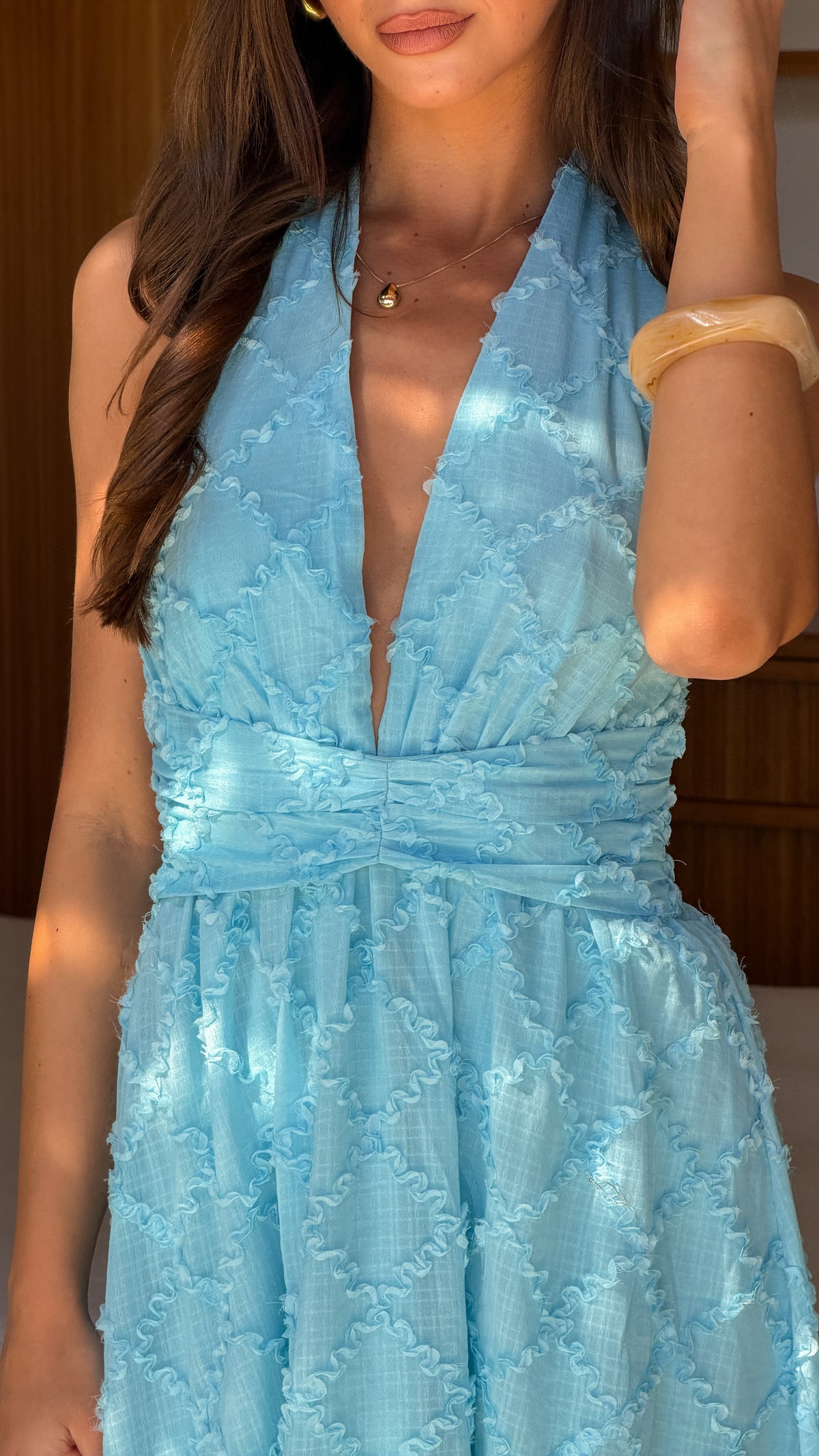 Summah Maxi Dress - Blue - Billy J