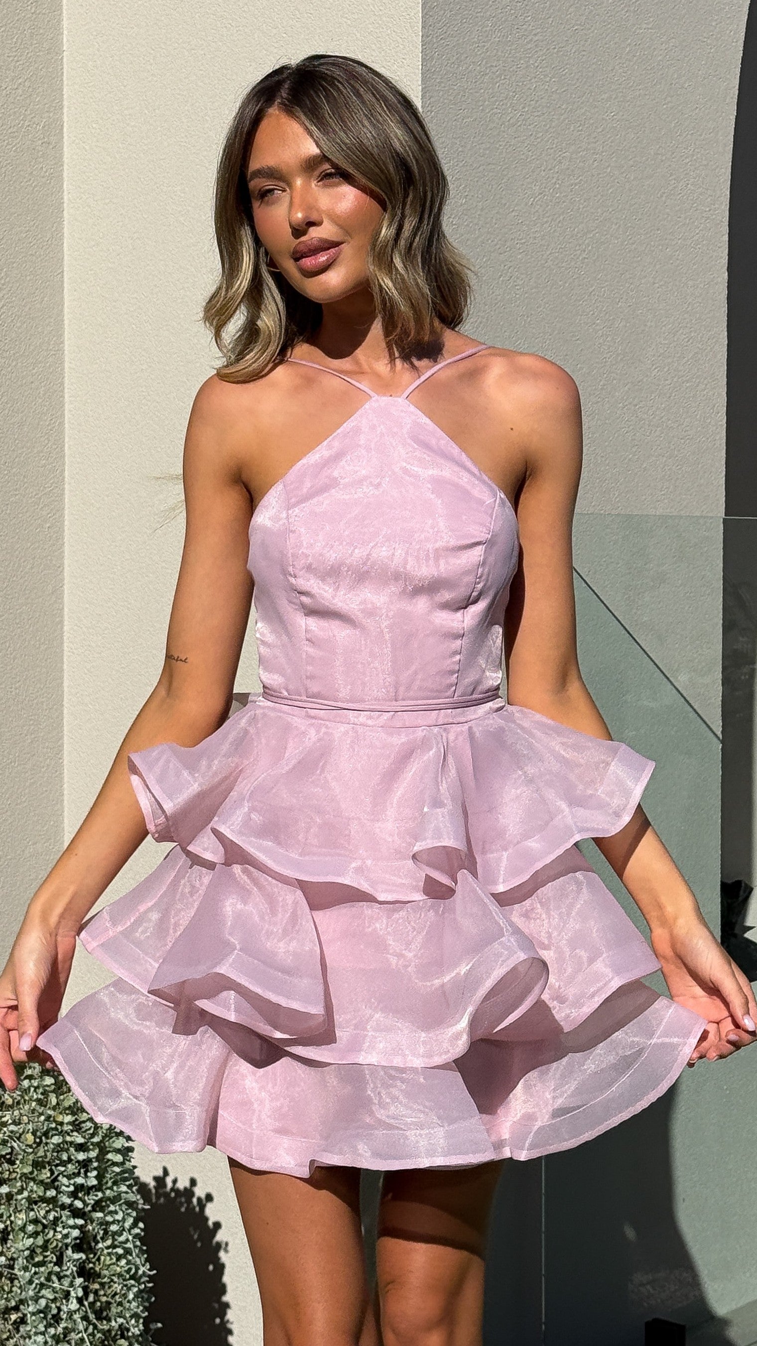 Soraya Mini Dress - Pink - Billy J
